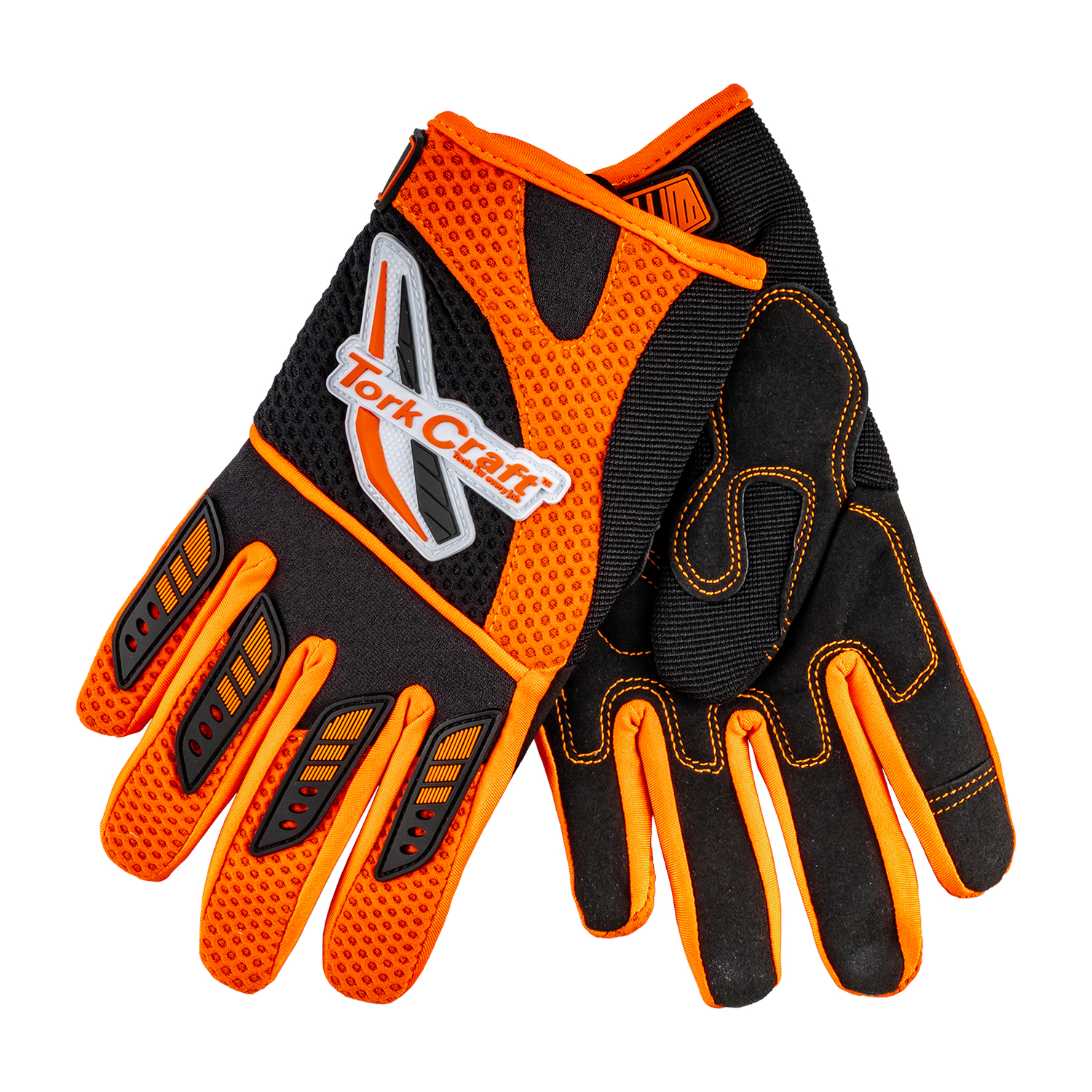 Limited Edit. Large Racing Glove Orange Syn. Leather