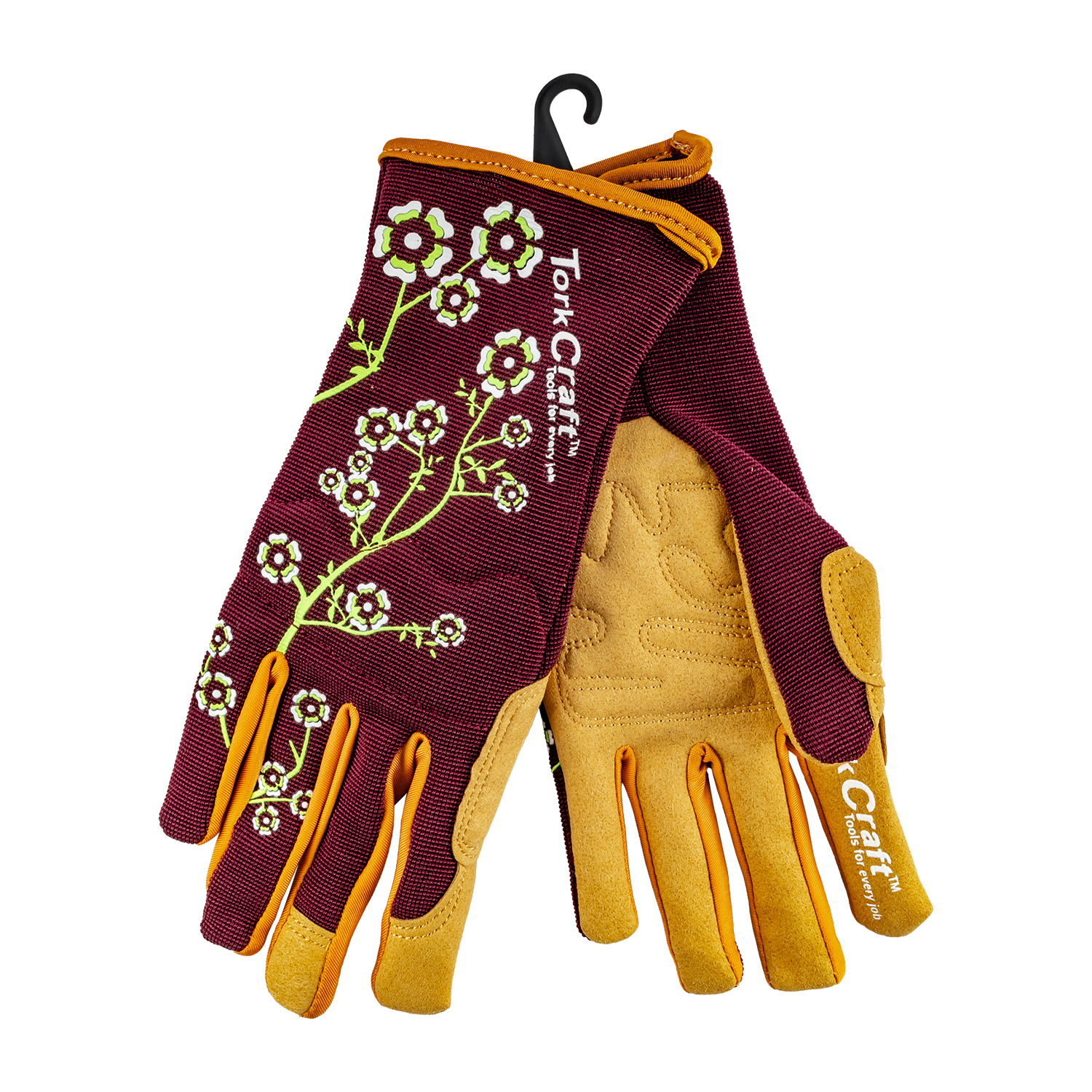 Ladies Slim Fit X-small Garden Gloves Maroon