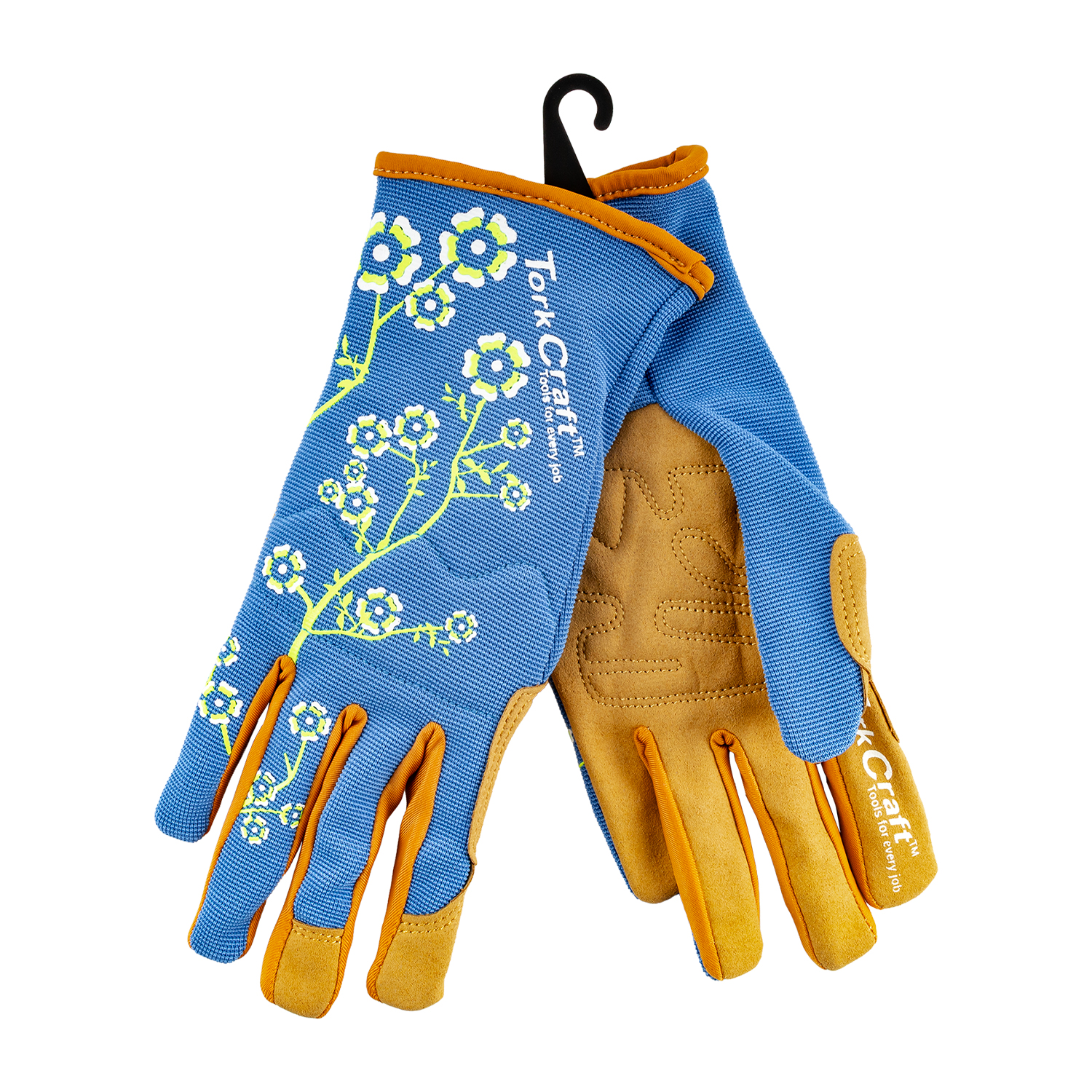 Ladies Slim Fit Small Garden Gloves Blue