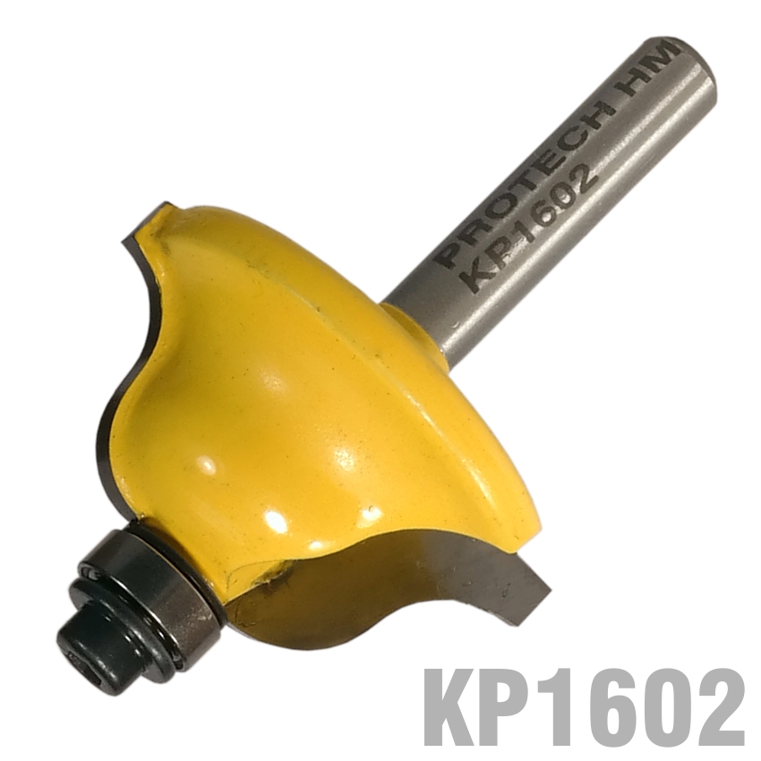 Roman Ogee Bit 1 3/8' X 16mm (1/4' Radius) 1/4' Shank