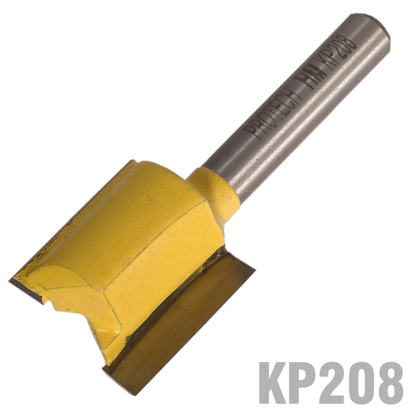 Straight Bit 3/4'(19mm) X 3/4'(19mm) Two Flute 1/4' Shank