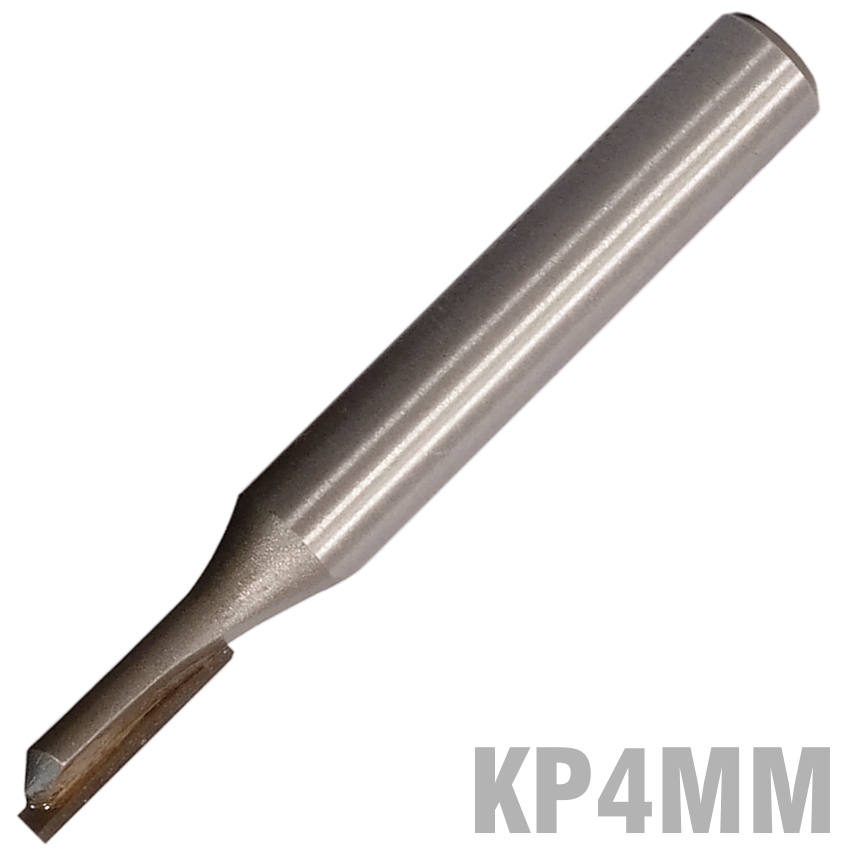 Straight Bit 4mm X 13mm Single Flute Metric 1/4' Shank
