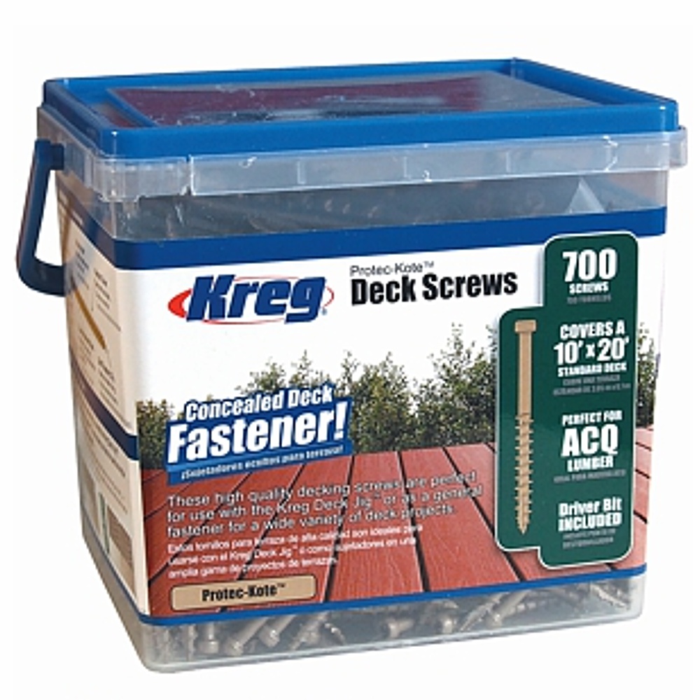 Kreg Protec-kote Deck Screws 2' #8 Coarse Pan Head 700ct