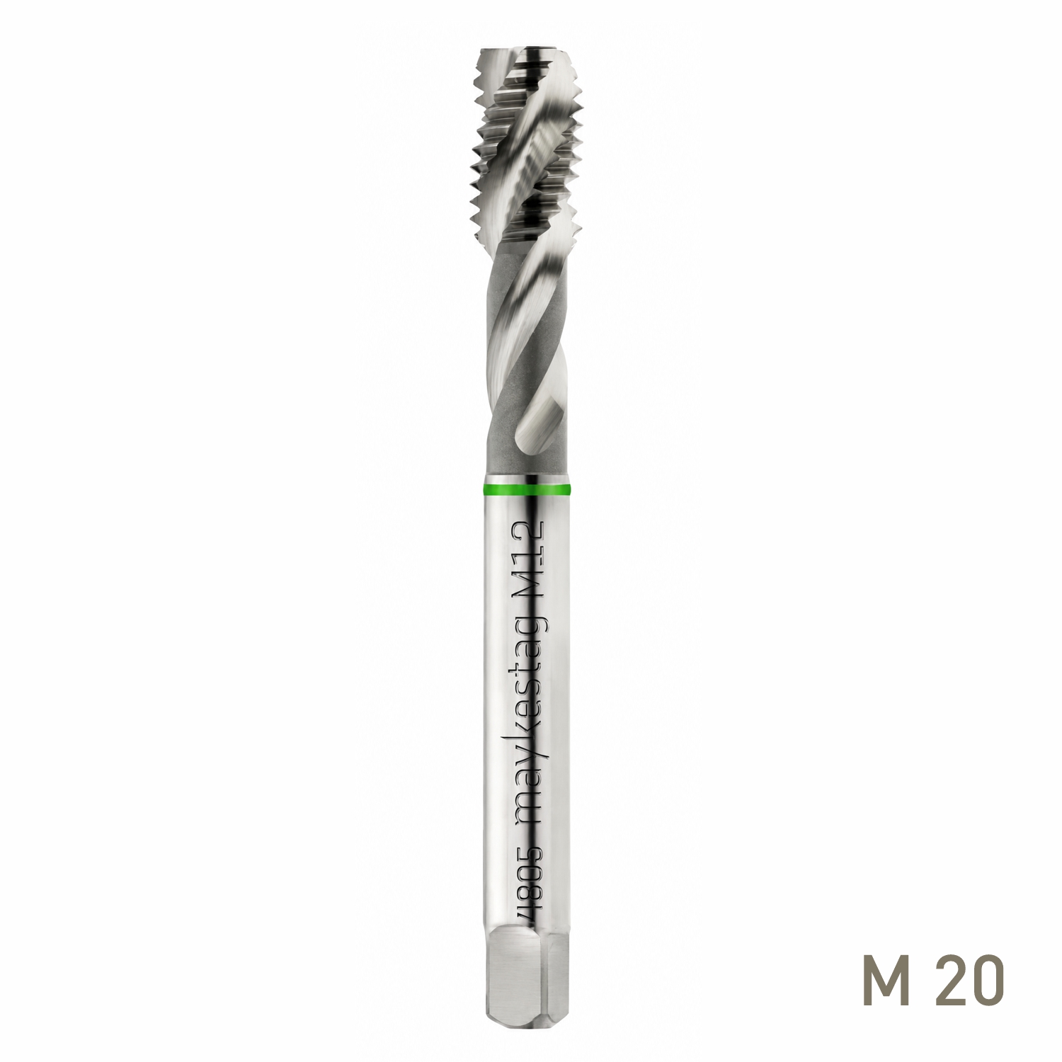 Maykestag HSS-Co5 Spiral Fluted Machine Tap M20 x 2.5 DIN 376 6H
