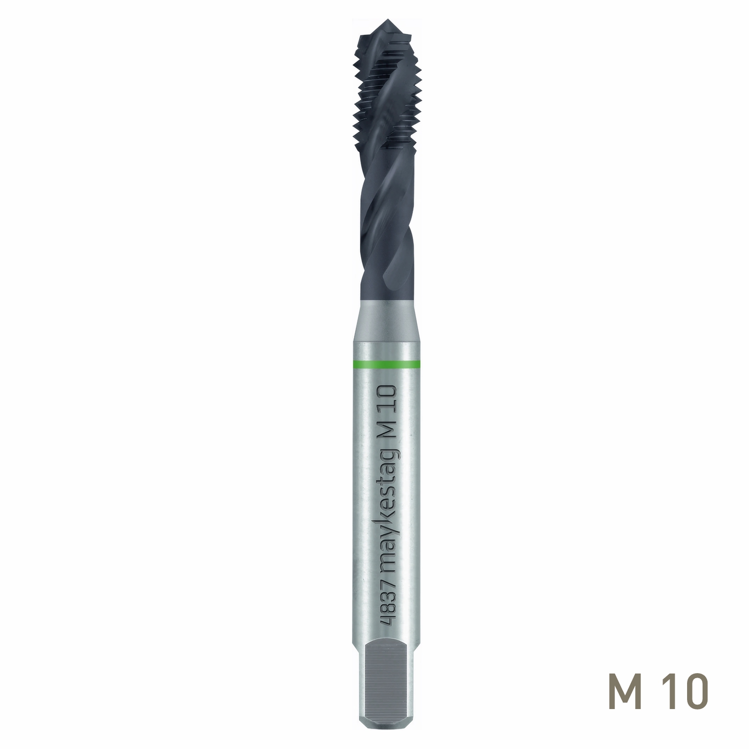 Maykestag HSS-Co5 Machine Tap M10 Spiral Fluted ALUNIT DIN 371/376