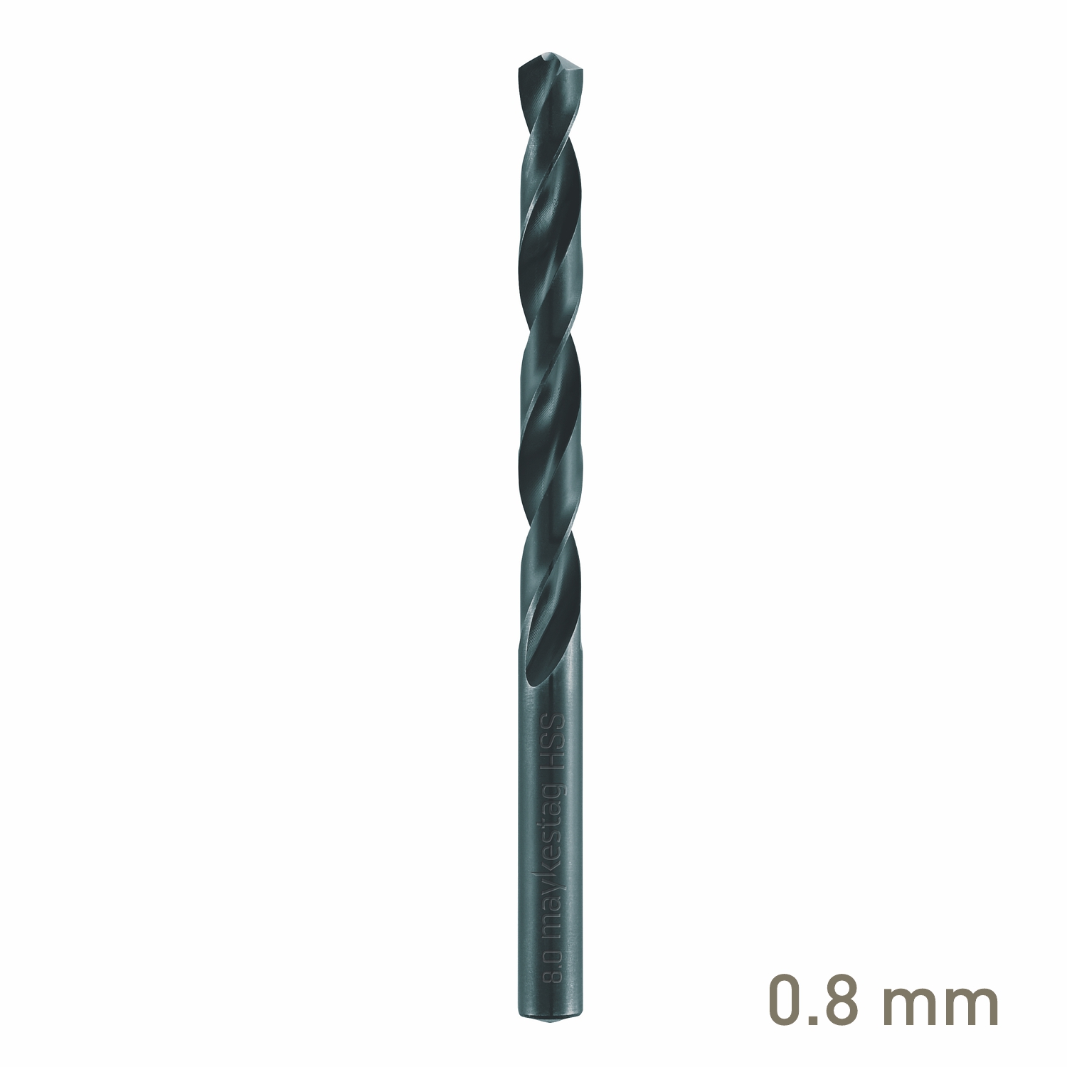 Maykestag HSS Jobber Drill Bit 0.8mm Bulk Industrial