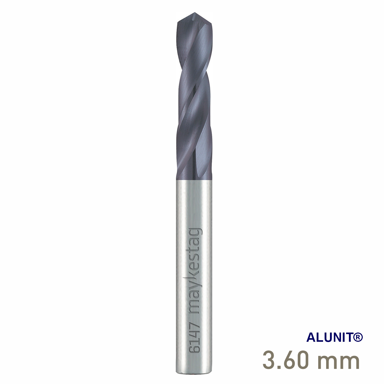 Maykestag Solid Carbide Stub Drill 3.6mm Short Series DIN 6539 ALUNIT