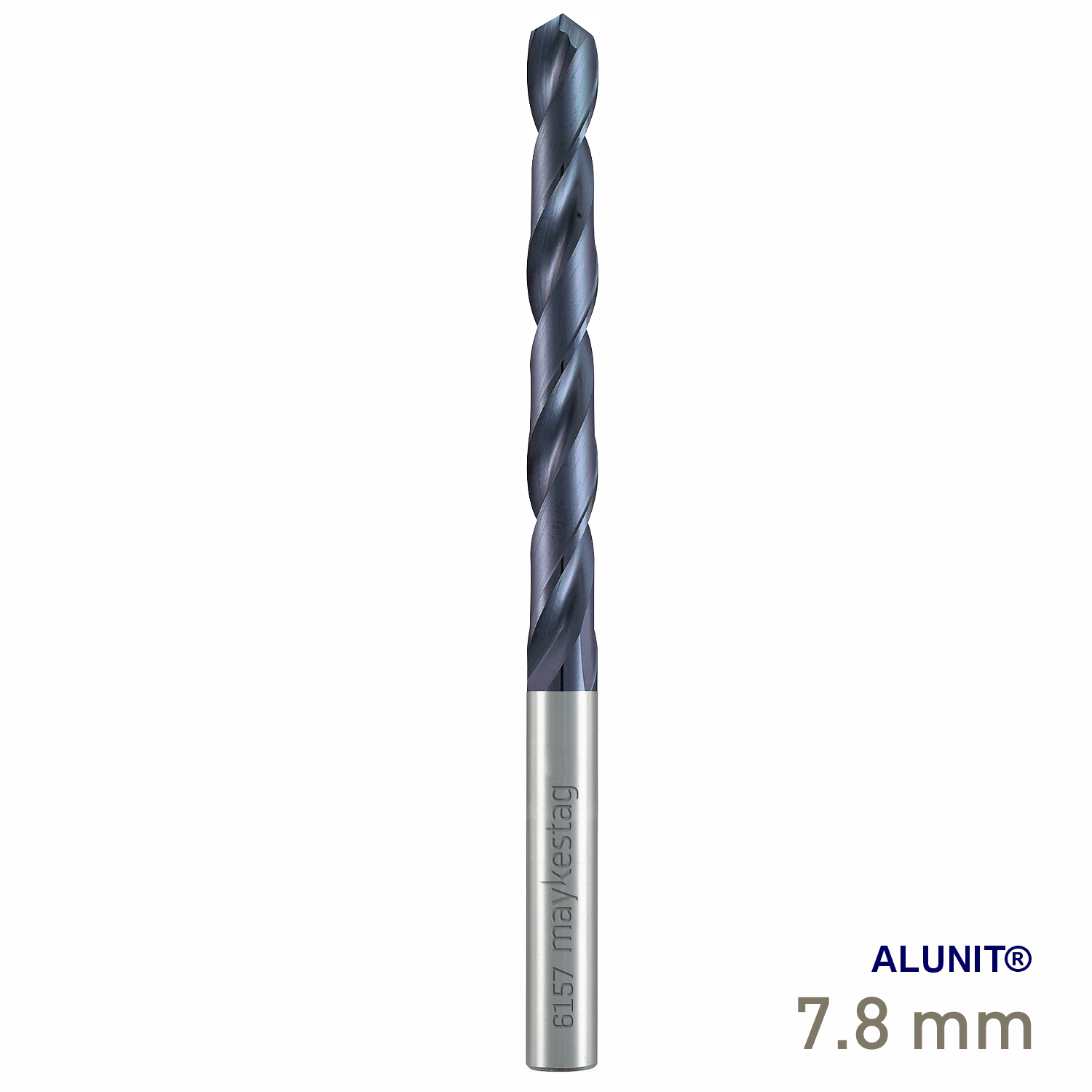Maykestag Solid Carbide Drill DIN 338 N ALUNIT® 7.80mm