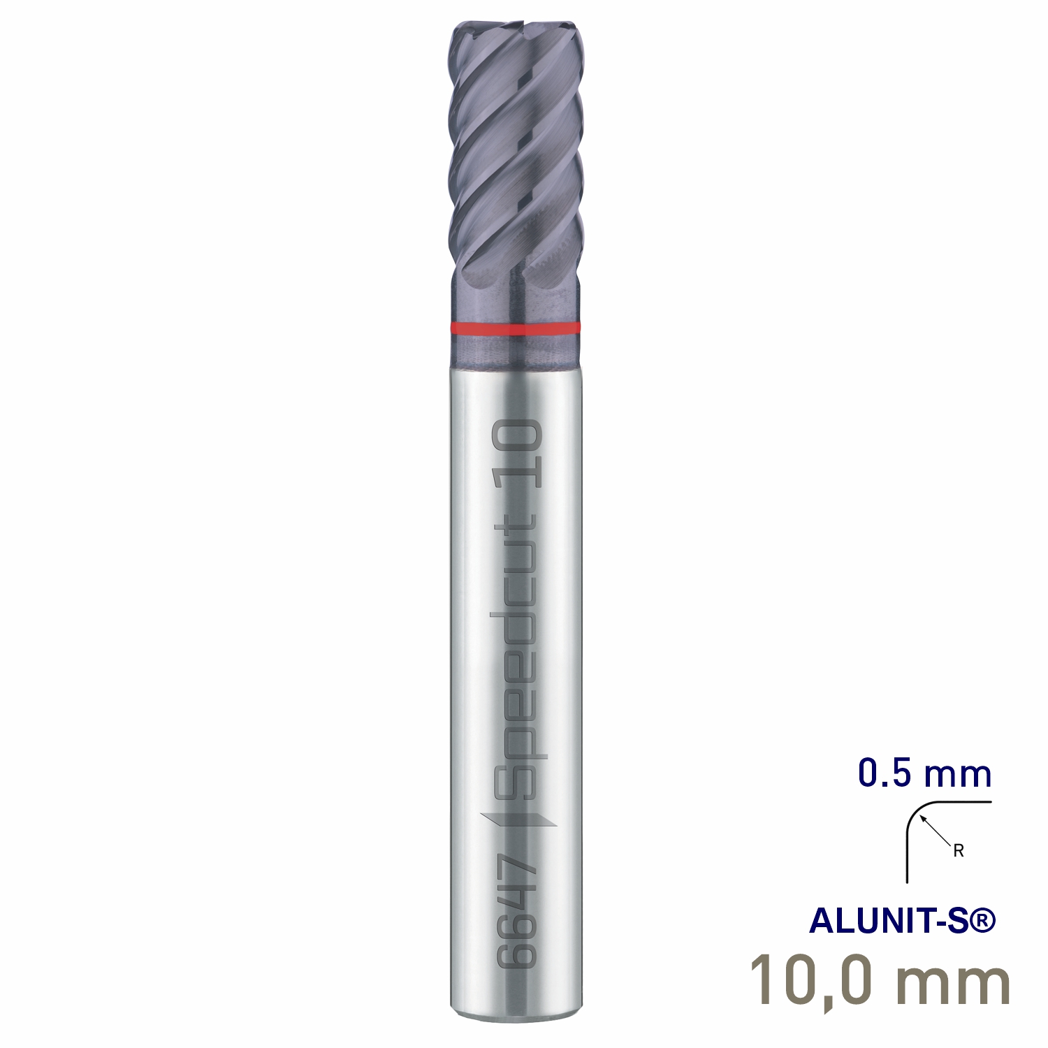 Sc Speedcut 68 Hrc Z6 10.0mm Radius 0.5mm