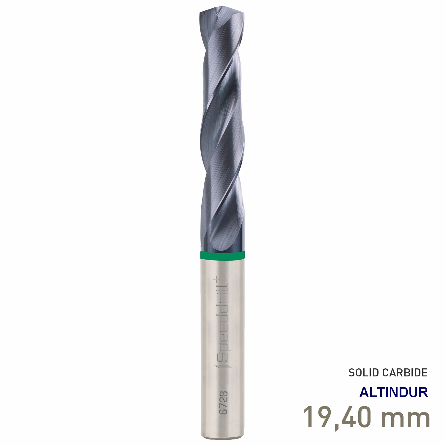 Maykestag Speeddrill+ Universal Solid Carbide Stub Drill ALTINDUR 19.40mm DIN 6537K 3xD