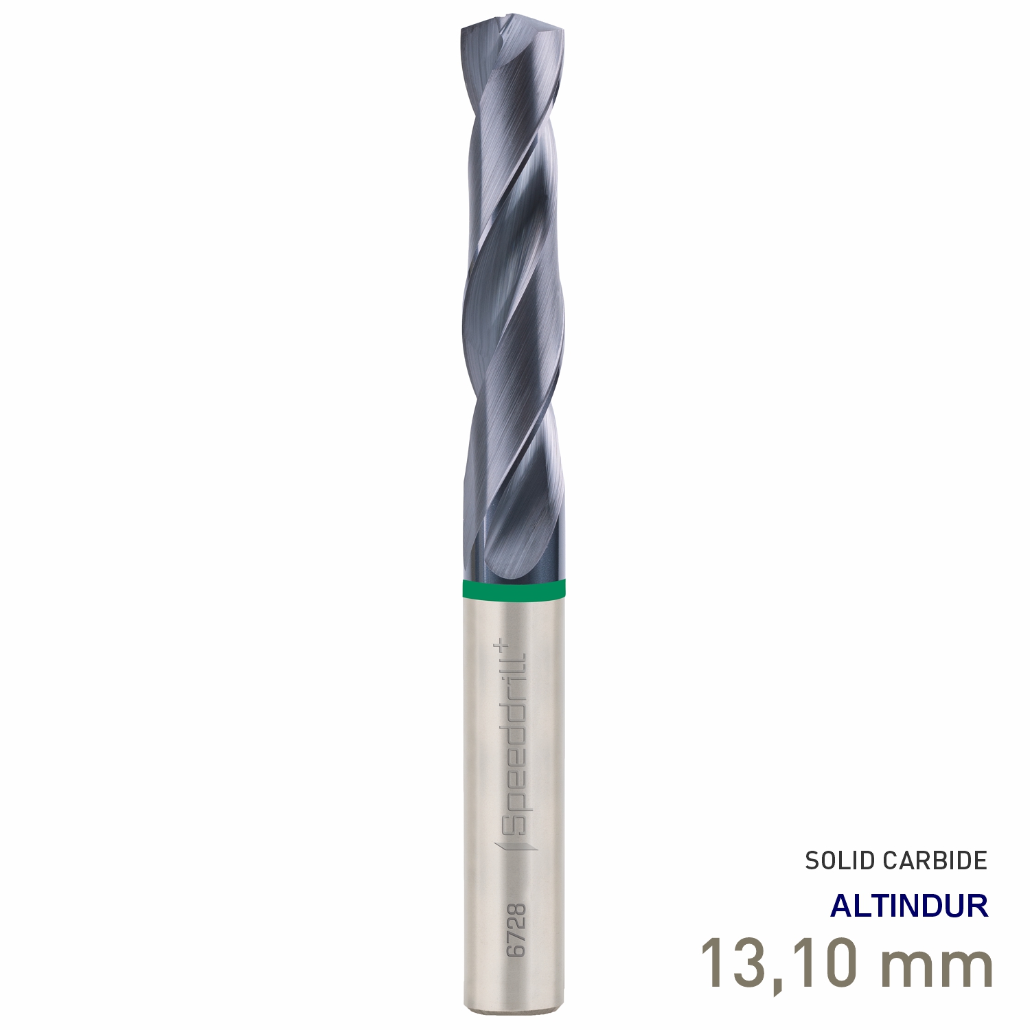 Maykestag Speeddrill+ Universal Solid Carbide Stub Drill ALTINDUR 13.10mm DIN 6537K 3xD