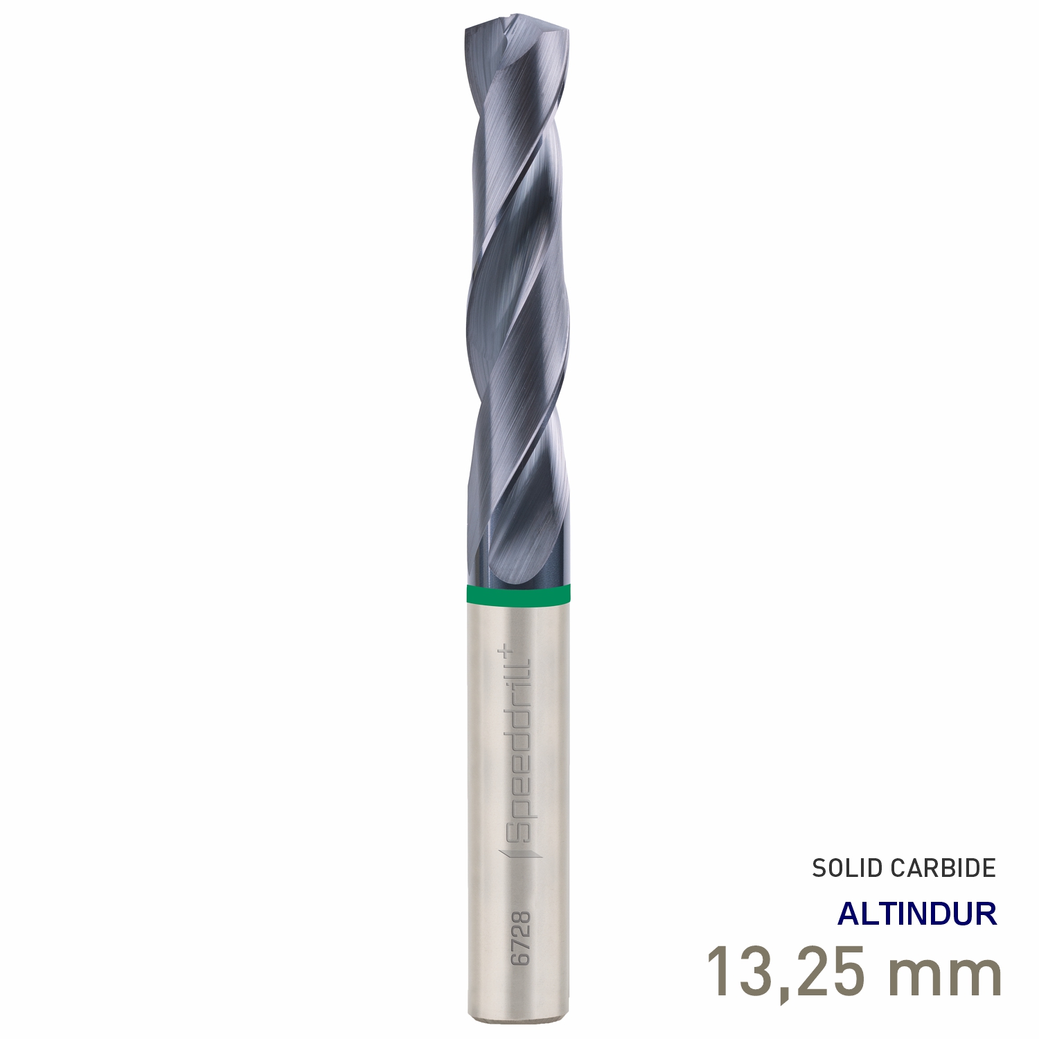 Maykestag Speeddrill+ Universal Solid Carbide Stub Drill ALTINDUR 13.25mm DIN 6537K 3xD