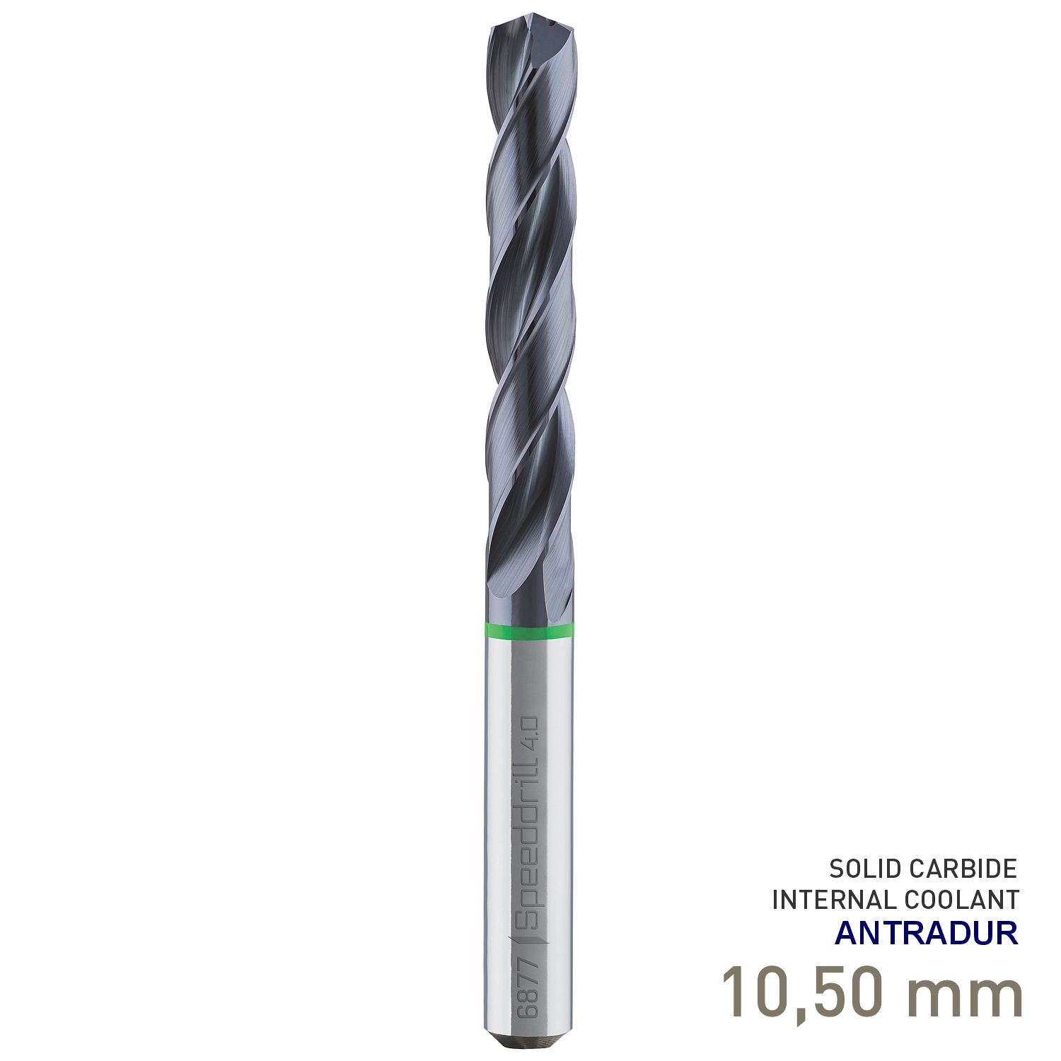 Maykestag Speeddrill 4.0 Universal Solid Carbide Drill 10.5mm 5xD ANTRADUR