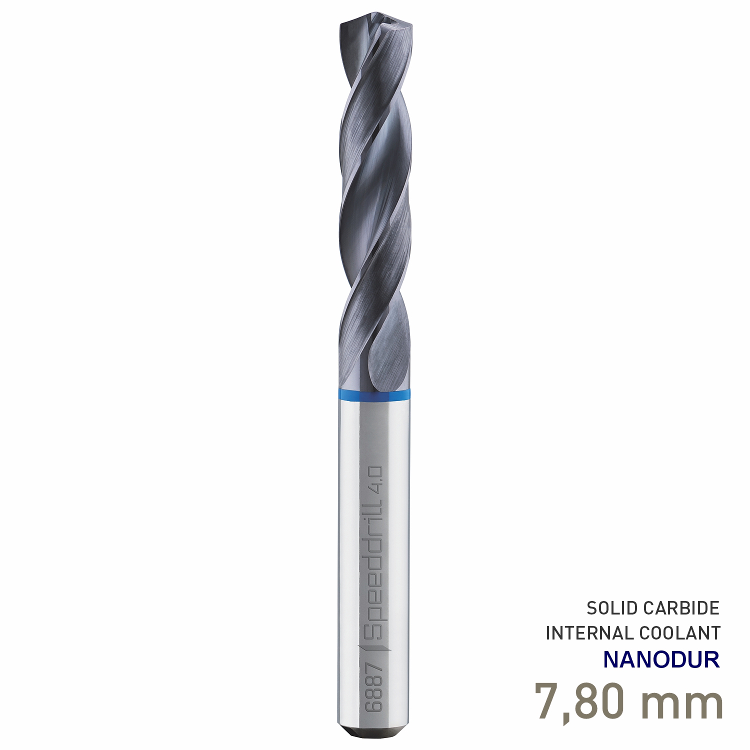 Maykestag Speeddrill 4.0-Inox HPC Solid Carbide Stub Drill 7.8mm 3xD