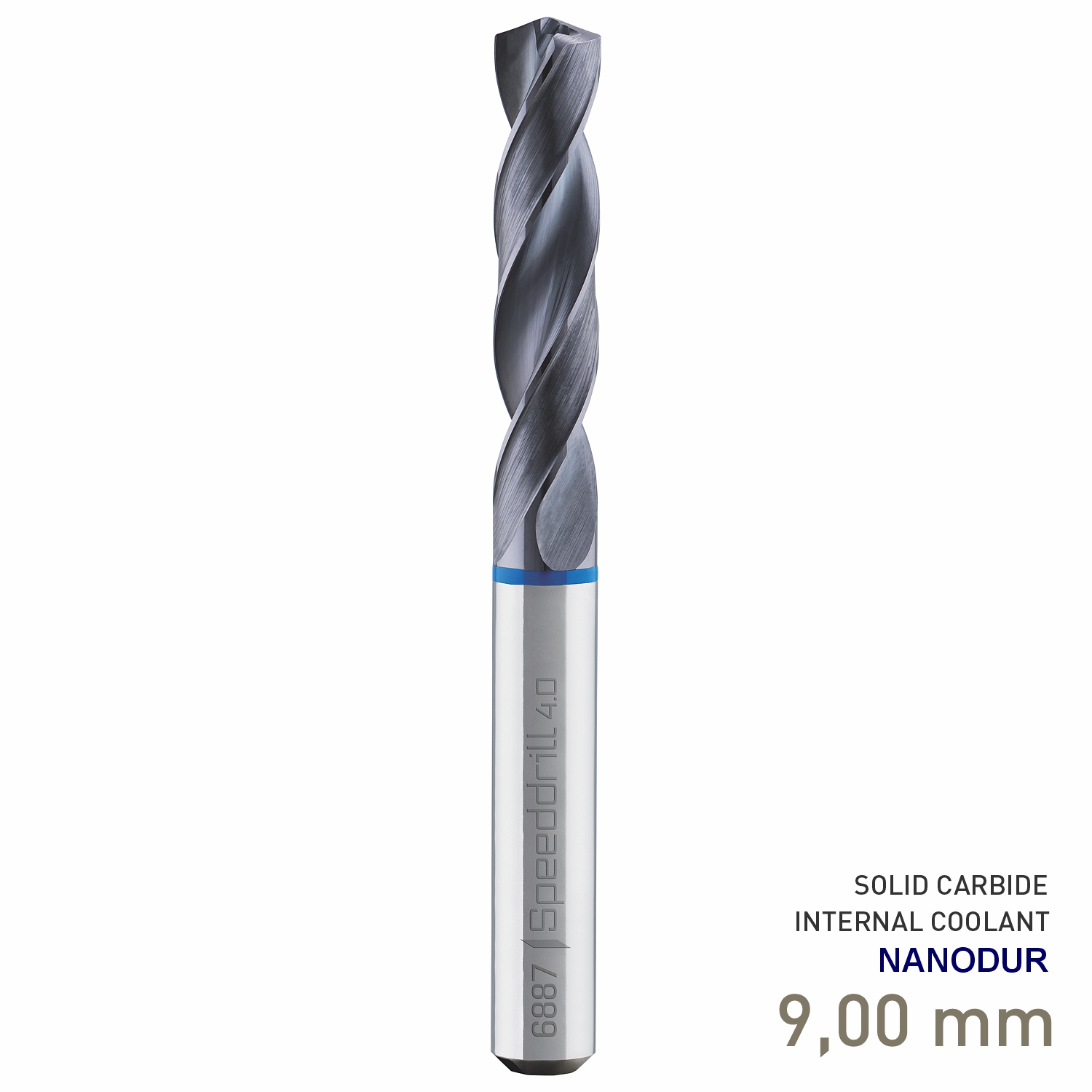 Maykestag Speeddrill 4.0-Inox HPC Solid Carbide Stub Drill 9mm 3xD