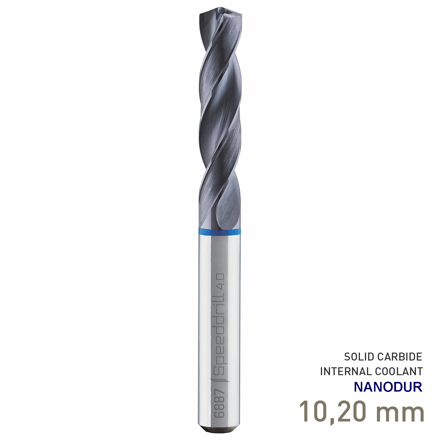 Maykestag Speeddrill 4.0-Inox HPC Solid Carbide Stub Drill 10.2mm 3xD