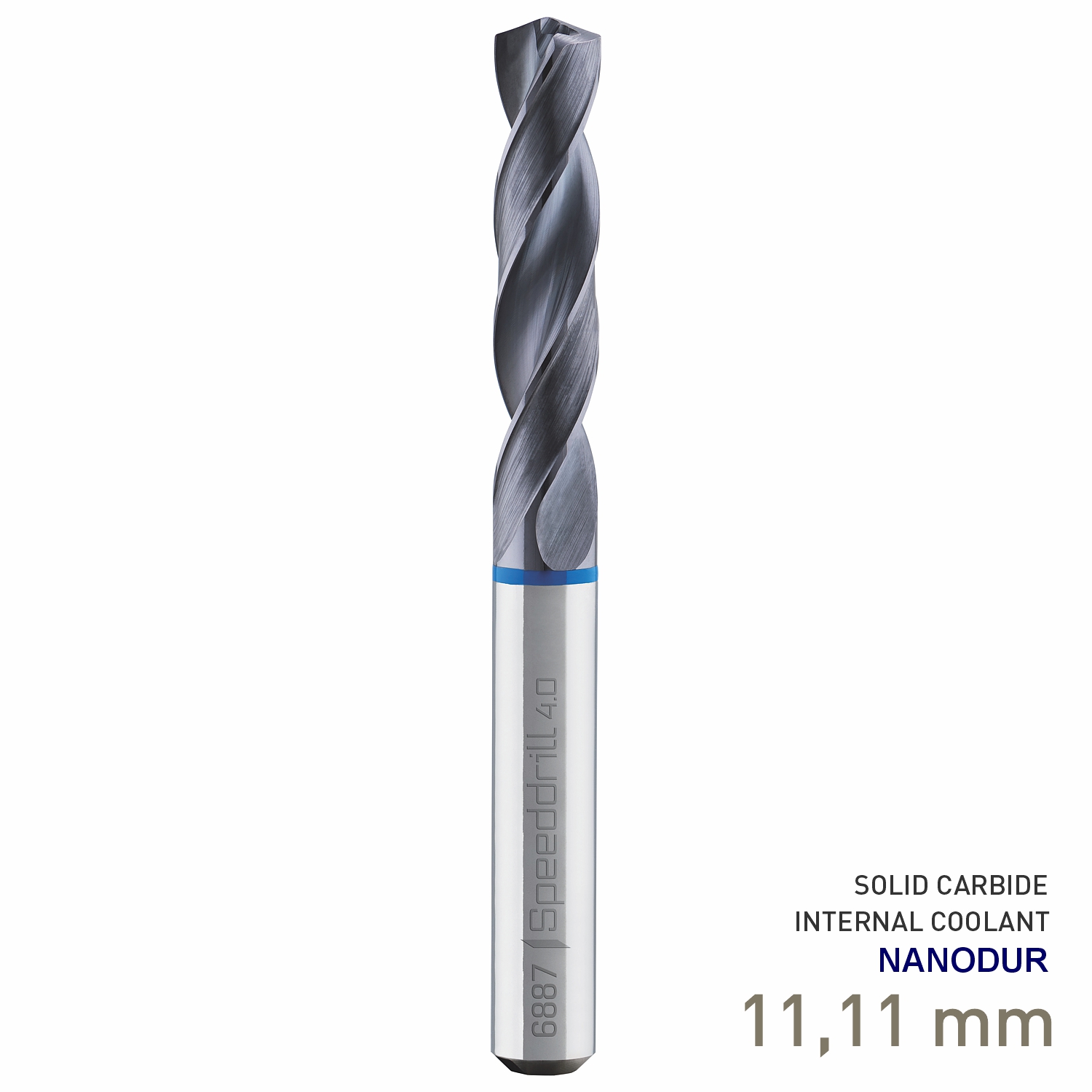 Maykestag Speeddrill 4.0-Inox HPC Solid Carbide Stub Drill 11.11mm 7/16' 3xD