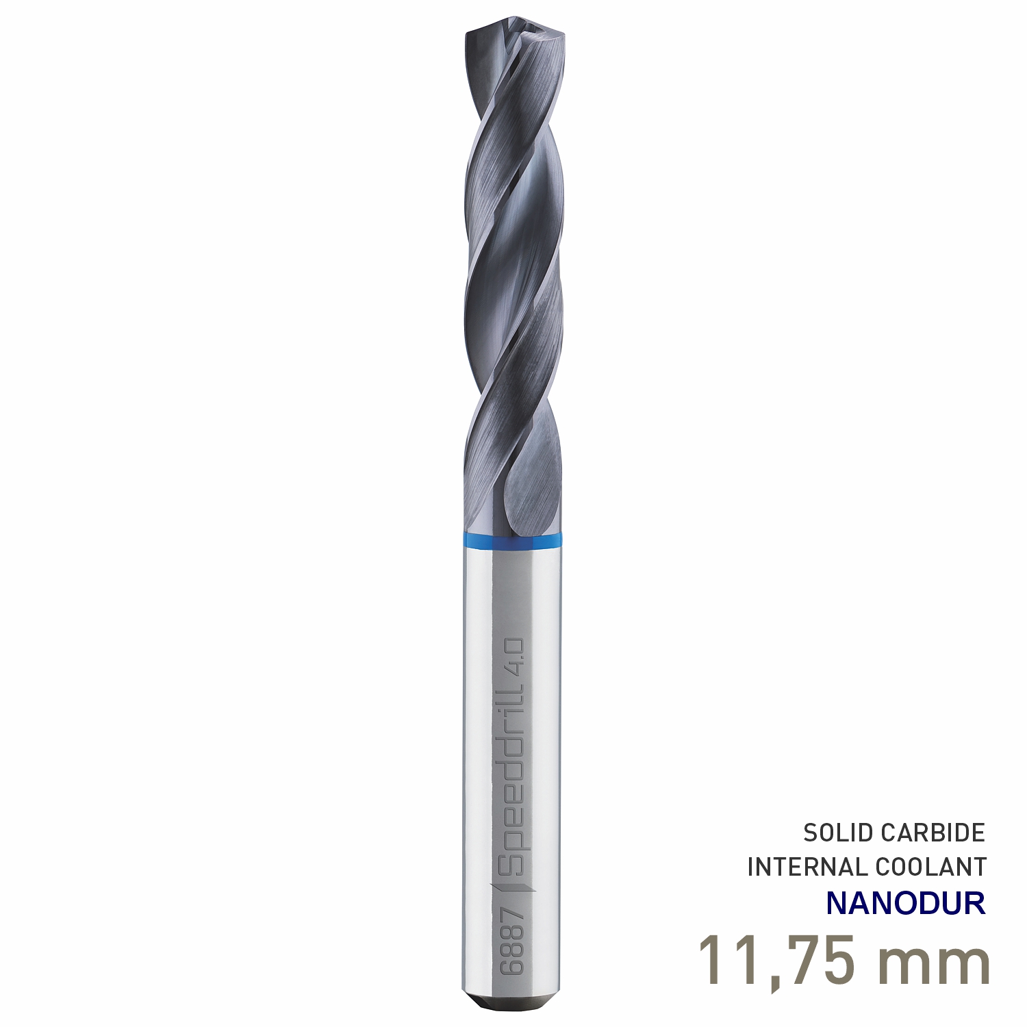 Maykestag Speeddrill 4.0-Inox HPC Solid Carbide Stub Drill 11.75mm 3xD