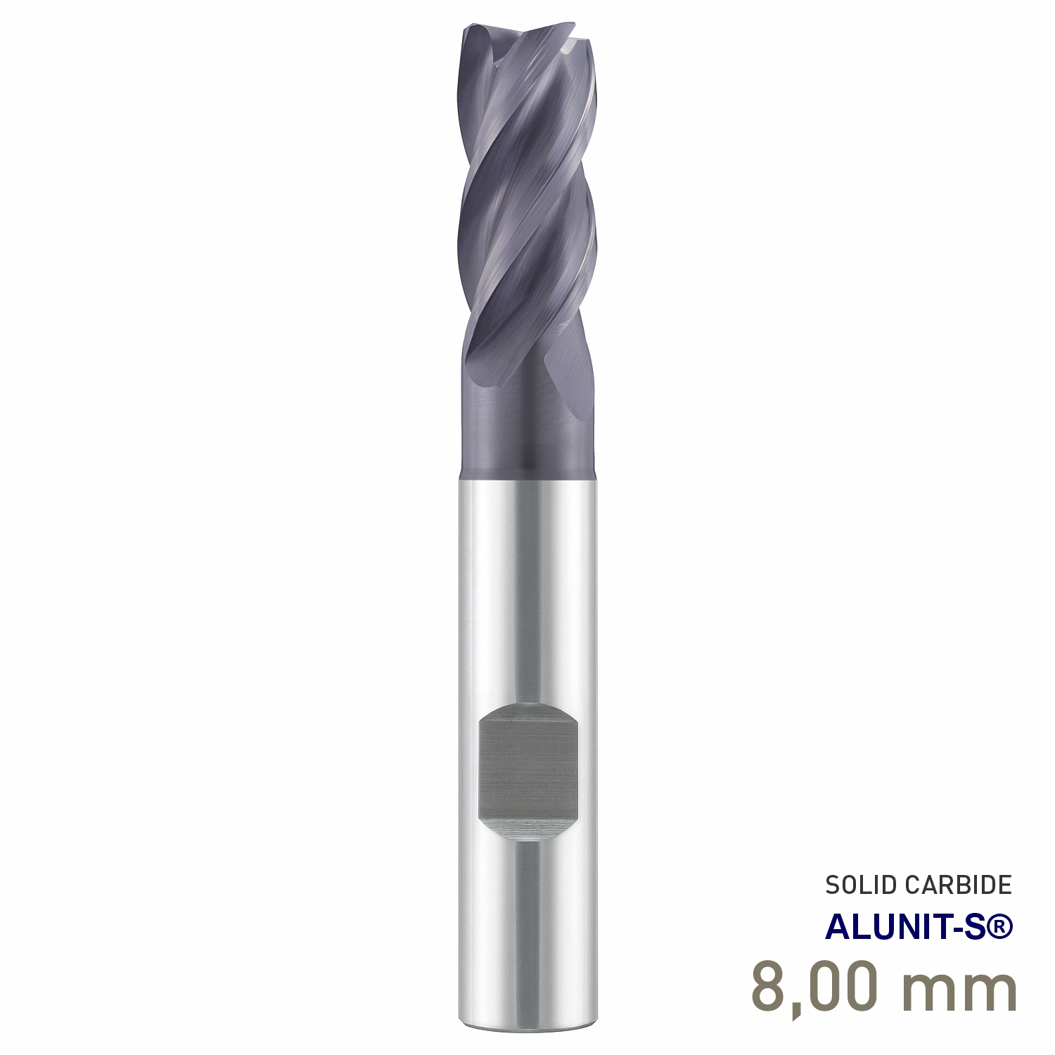 Maykestag ECO Speedcut Solid Carbide Universal End Mill 8mm 4 Flute ALUNIT-S