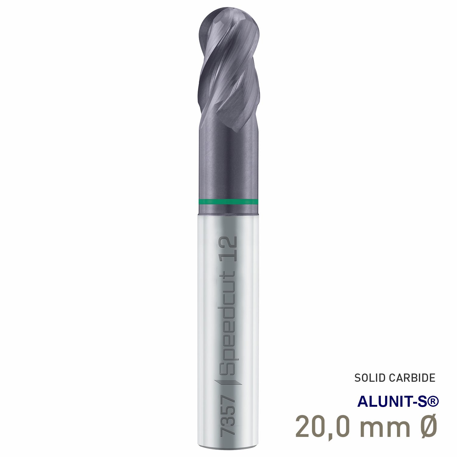 Maykestag Speedcut Universal Solid Carbide Ballnose End Mill 20.00mm R10 Z4 ALUNIT-S