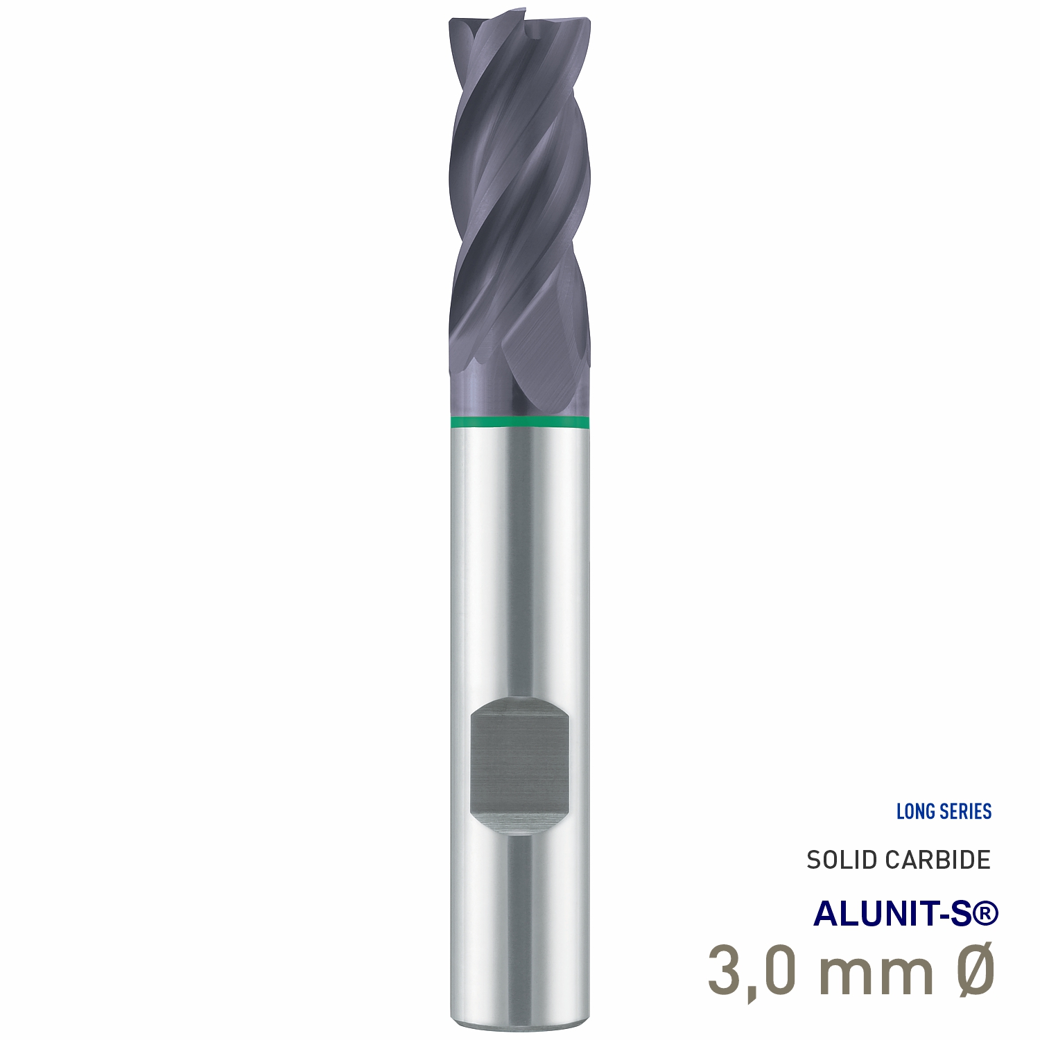 Maykestag Solid Carbide HPC End Mill 3mm Speedcut-Universal Long Series 4 Flute