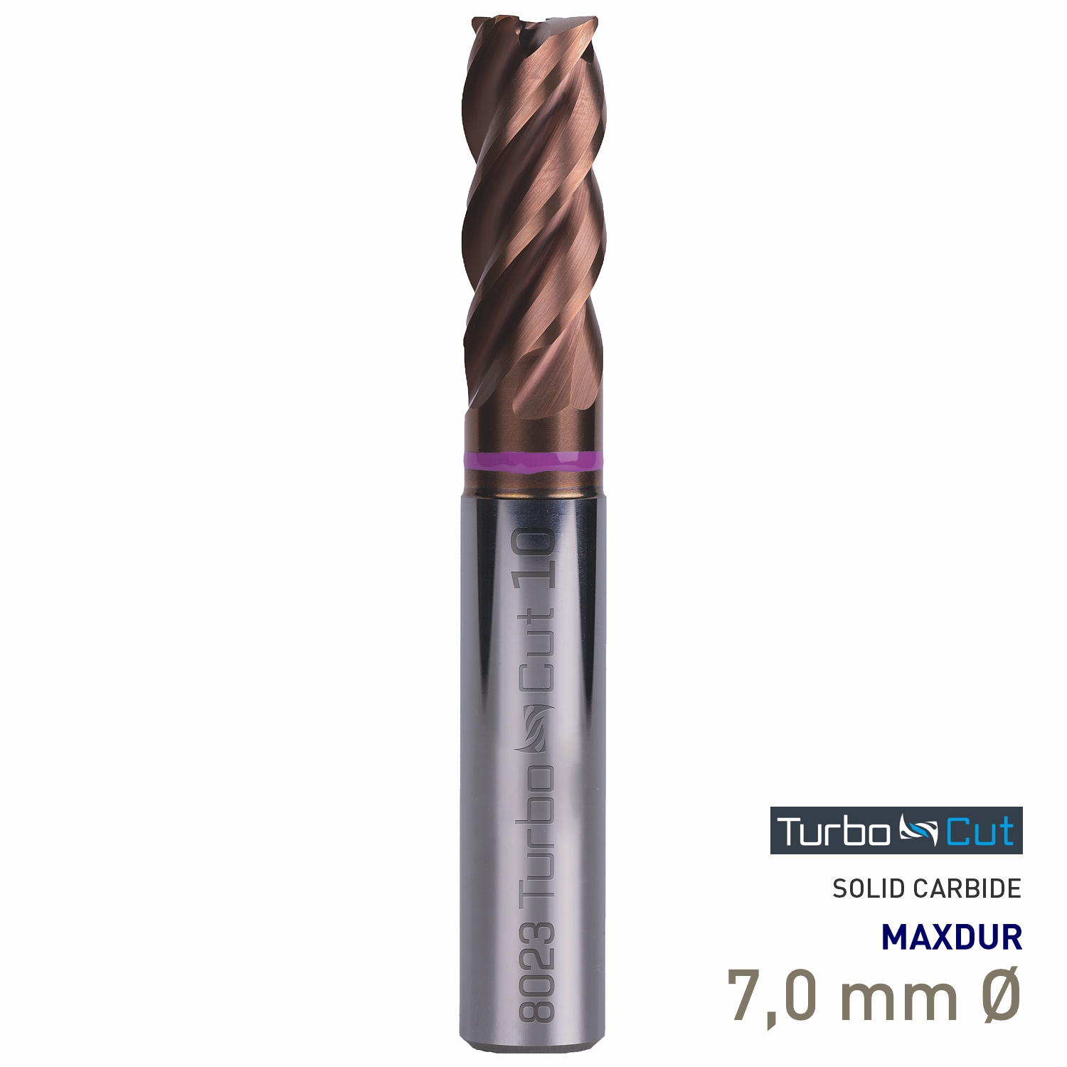 Maykestag Turbo-Cut Allround VHM End Mill 7mm Long 4 Flute MAXDUR