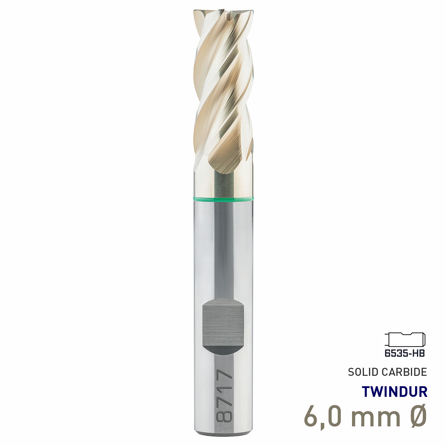 Maykestag Speedcut 4.0 Universal HPC Solid Carbide End Mill 6mm Long Series 4 Flute TWINDUR
