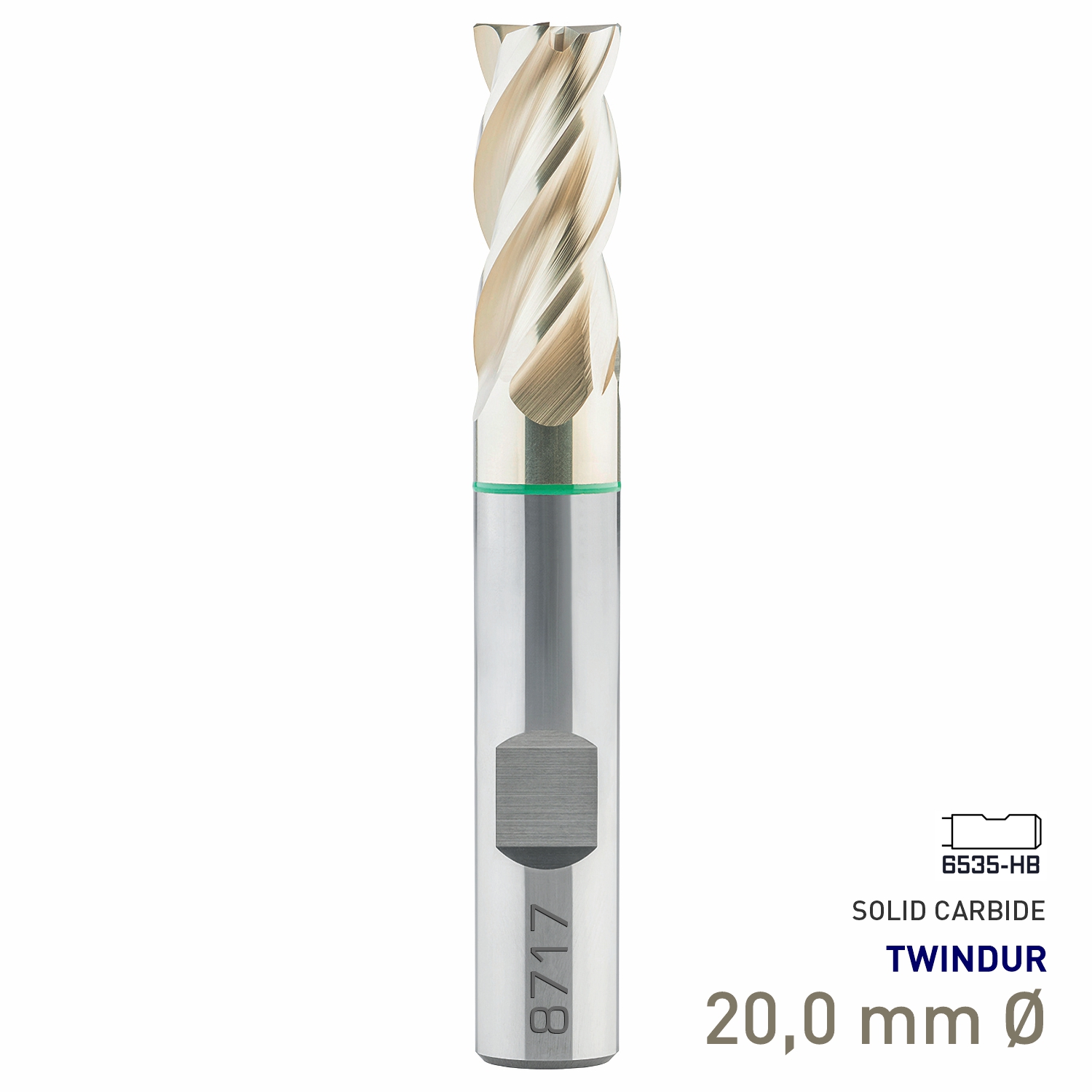 Maykestag Speedcut 4.0 Universal HPC Solid Carbide End Mill 20mm Long Series 4 Flute TWINDUR