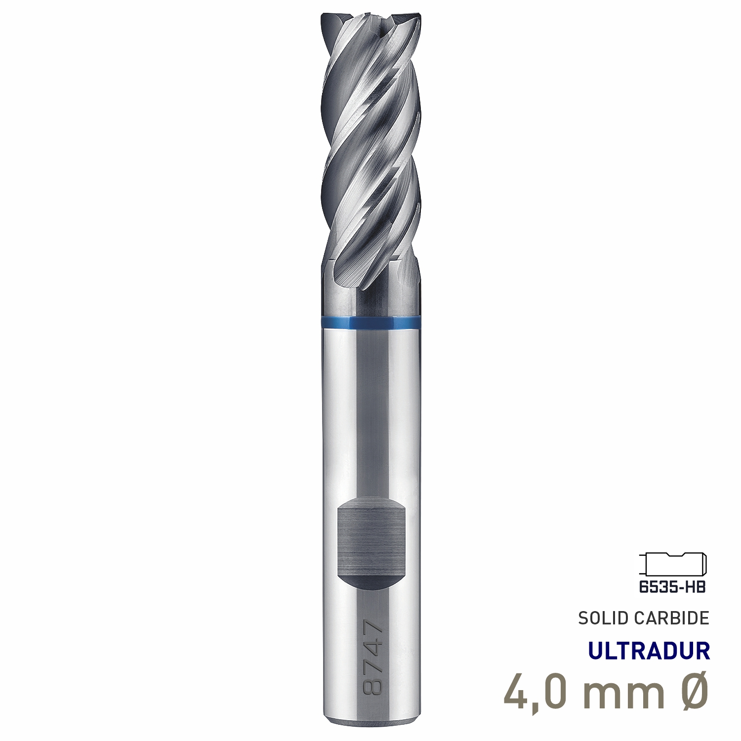 Maykestag Speedcut 4.0-Inox ULTRADUR HPC Solid Carbide End Mill 4mm Long Series 4 Flute
