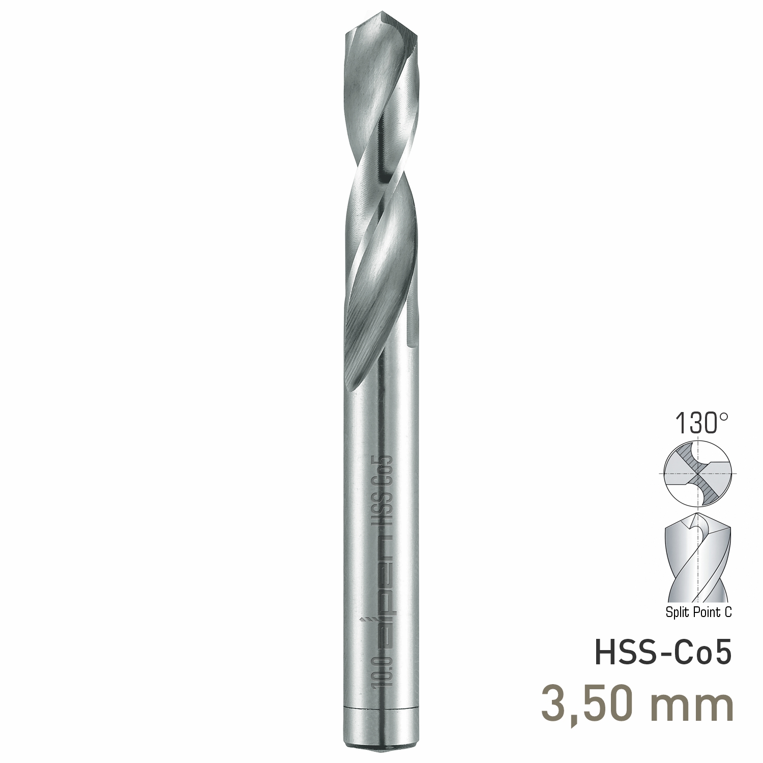 Maykestag HSS-Co5 Stub Drill 3.5mm Extra Short Series DIN 1897 PZ