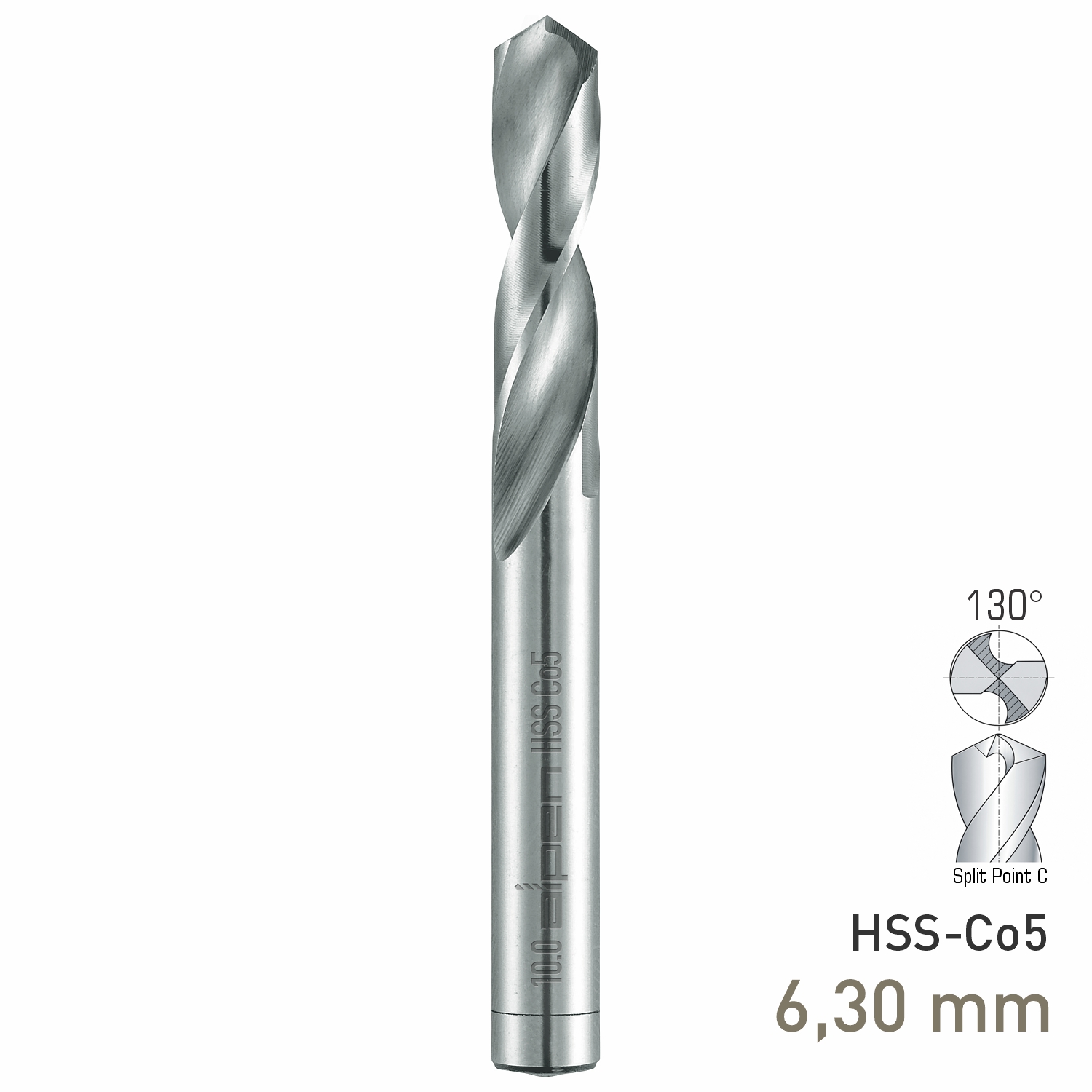 Maykestag HSS-Co5 Stub Drill 6.3mm Extra Short Series DIN 1897 PZ