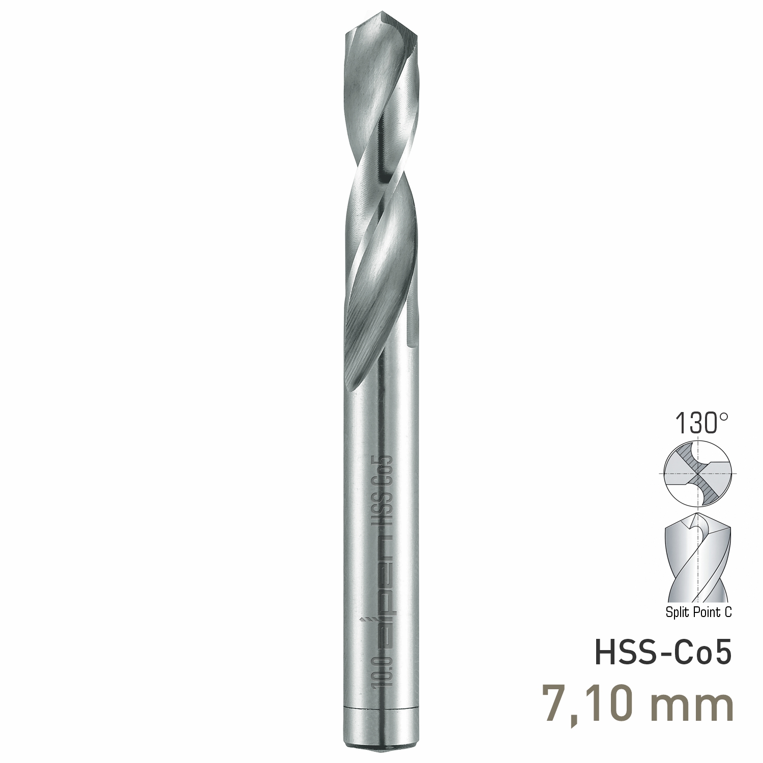 Maykestag HSS-Co5 Stub Drill 7.1mm Extra Short Series DIN 1897 PZ