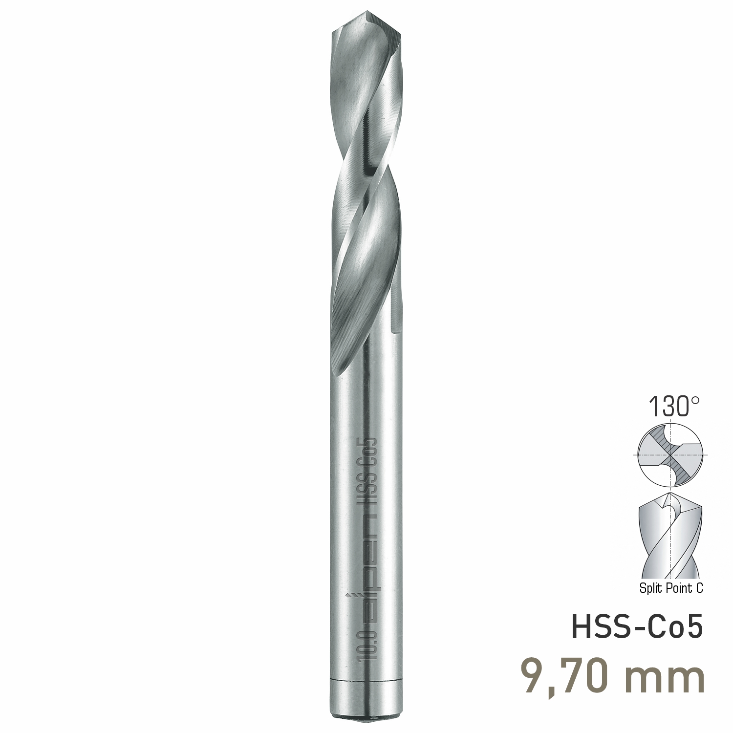 Maykestag HSS-Co5 Stub Drill 9.7mm Extra Short Series DIN 1897 PZ