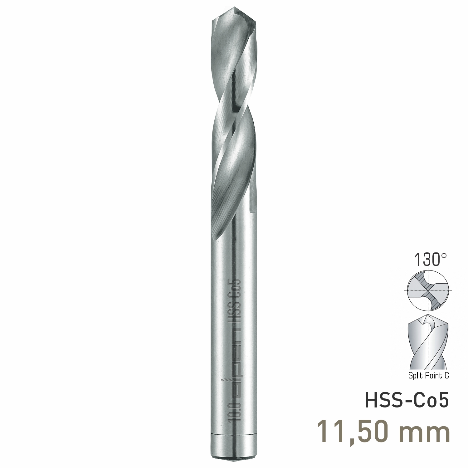 Maykestag HSS-Co5 Stub Drill 11.5mm Extra Short Series DIN 1897 PZ