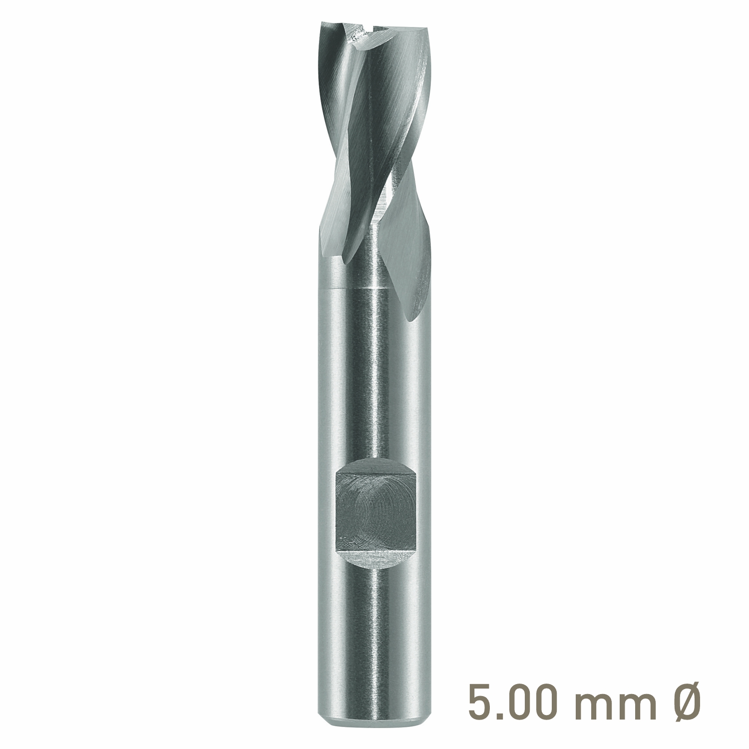 Maykestag HSS-Co8 Slot End Mill 5mm Short Series 2 Flute Centre Cutting DIN 327 D