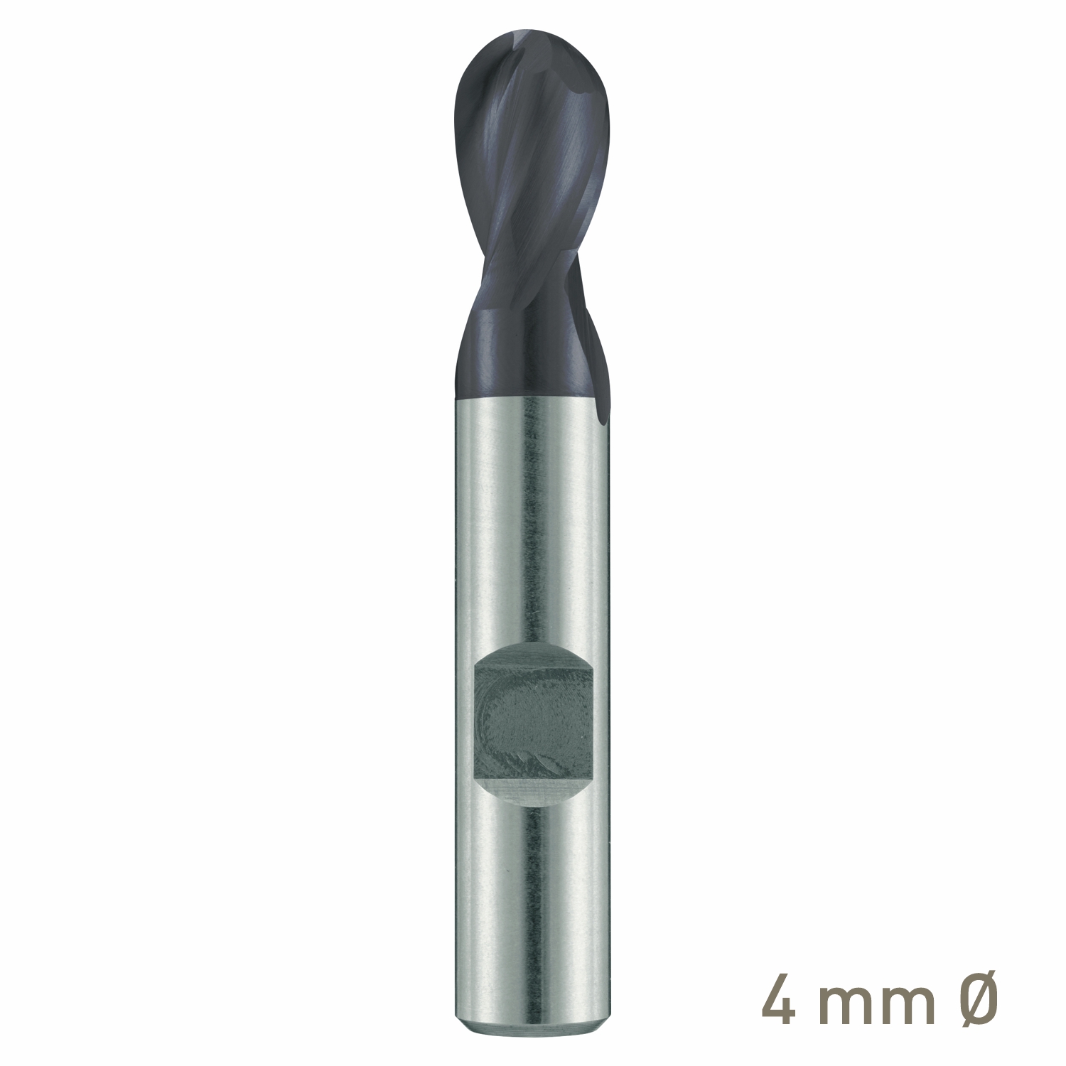 Maykestag ALUNIT HSS-Co8 Slot End Mill With Radius 4mm Short Series