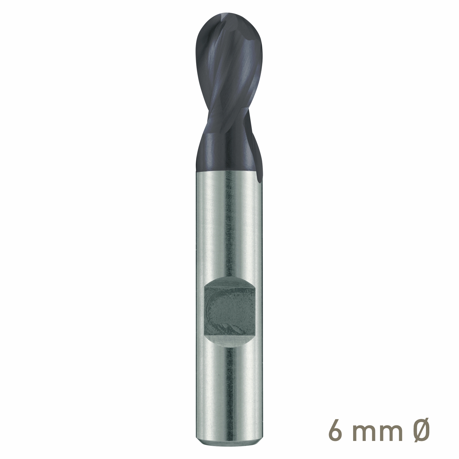 Maykestag ALUNIT HSS-Co8 slot end mill with radius 6mm short series