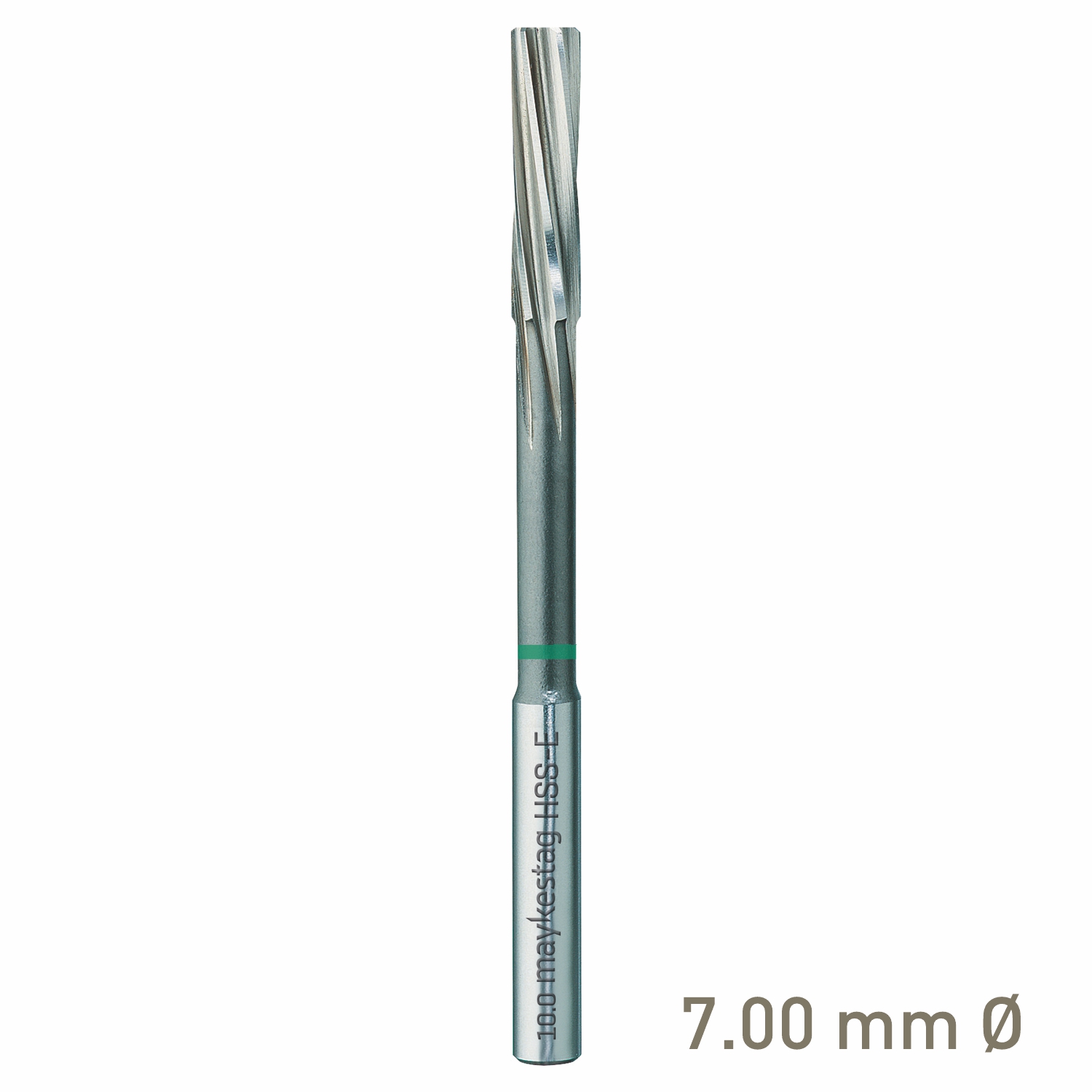 Maykestag HSS-E NC Machine Reamer 7.0mm Left-Hand Spiral Industrial