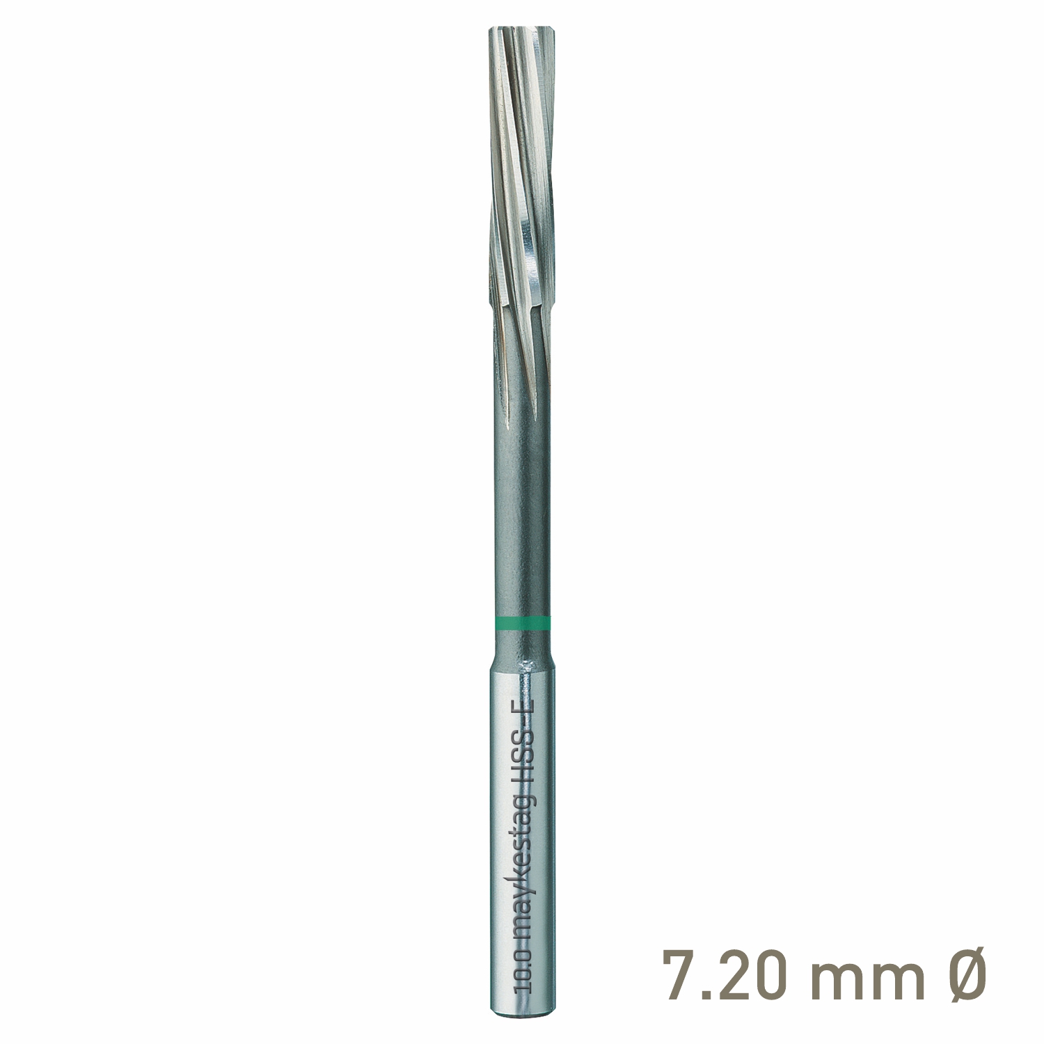 Maykestag HSS-E NC Machine Reamer 7.2mm Left-Hand Spiral Industrial