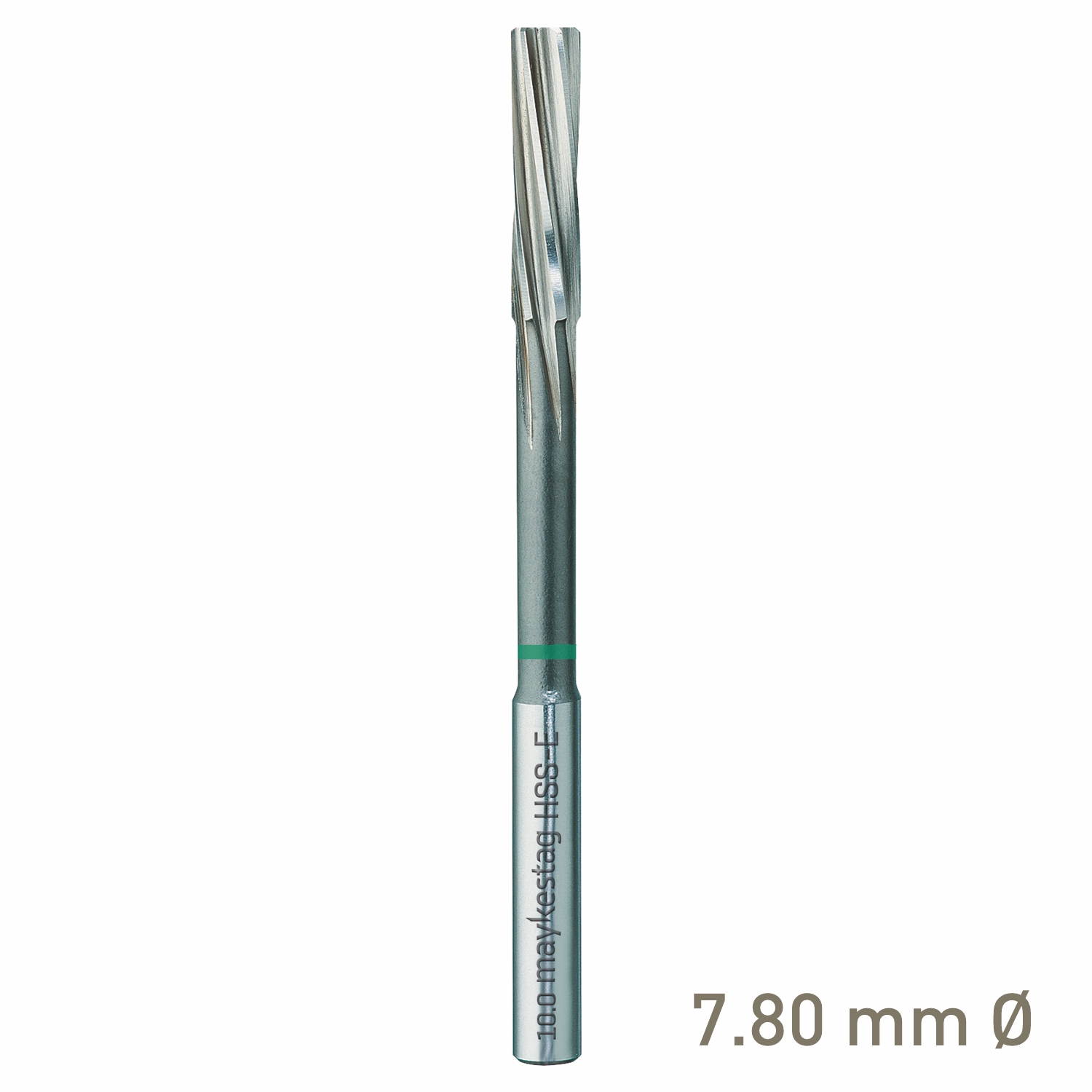 Maykestag HSS-E NC Machine Reamer 7.8mm Left-Hand Spiral Industrial