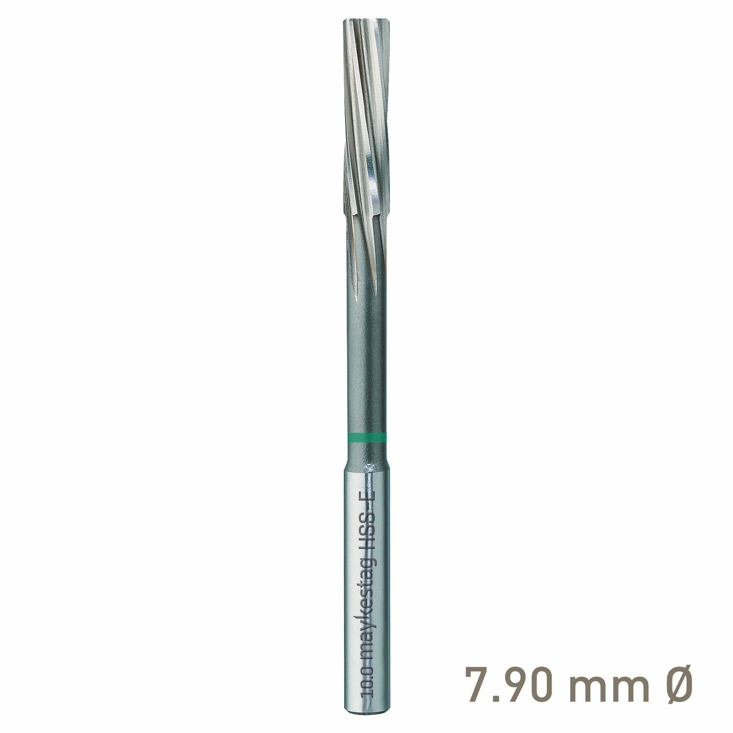Maykestag HSS-E NC Machine Reamer 7.9mm Left-Hand Spiral Industrial