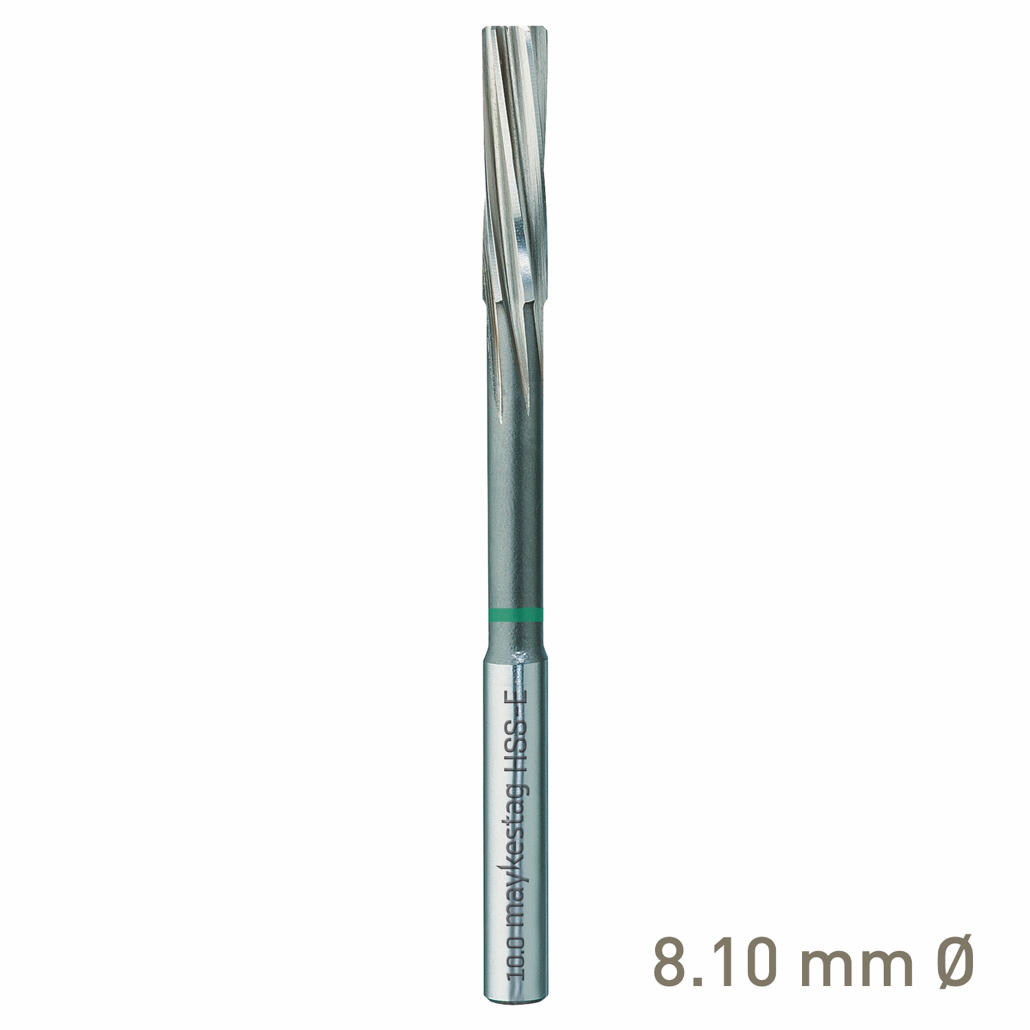 Maykestag HSS-E NC Machine Reamer 8.1mm Left-Hand Spiral Industrial