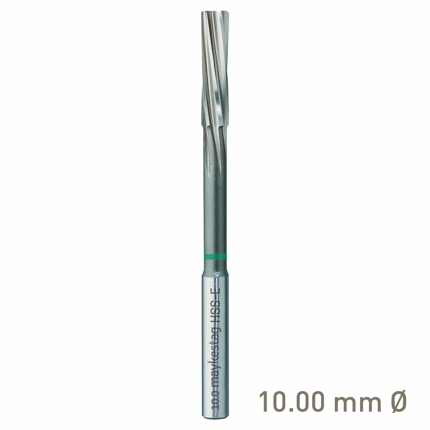 Maykestag HSS-E NC Machine Reamer 10.0mm Left-Hand Spiral Industrial