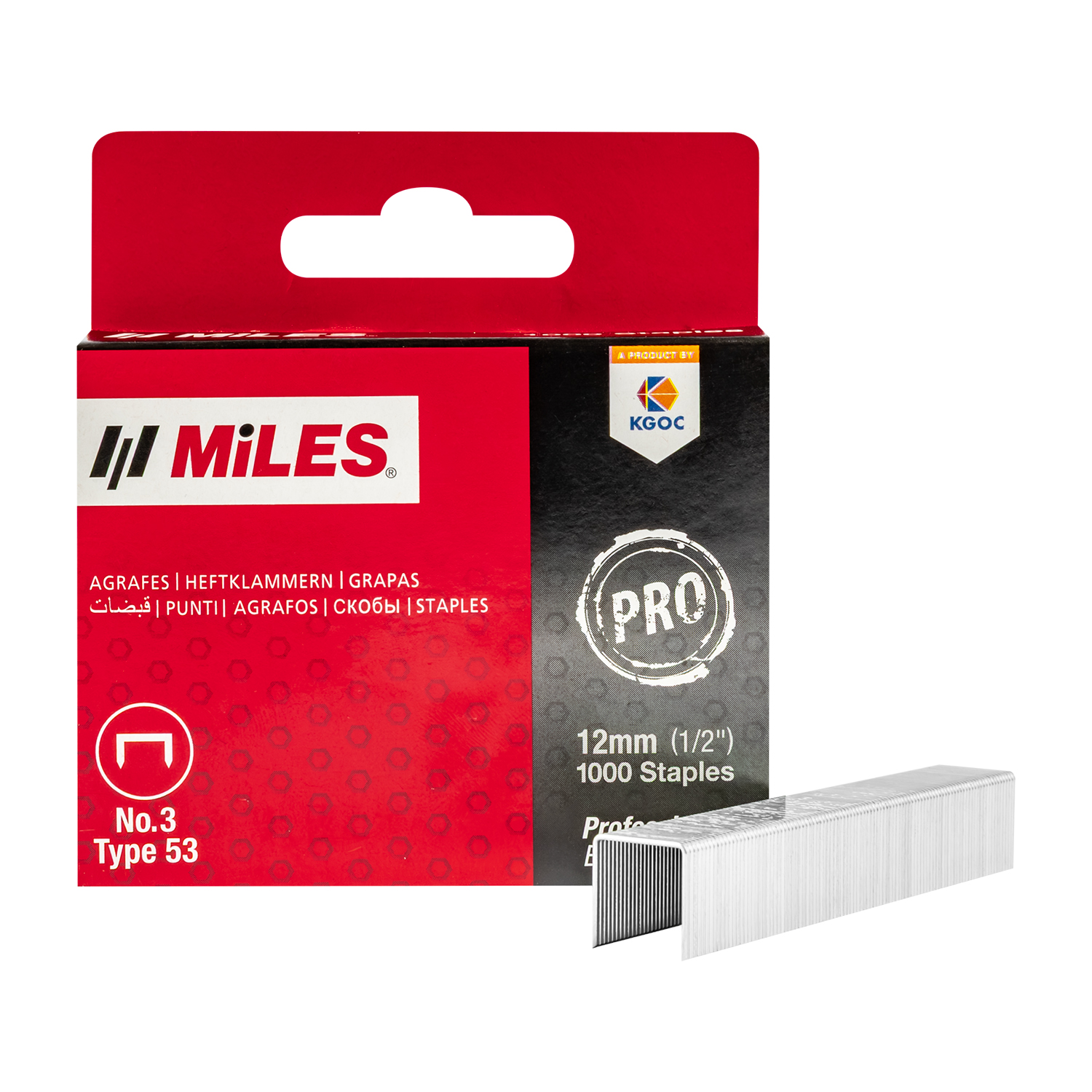 Galv Staples 22g Jt21 12mm X 1000pcs Miles No3