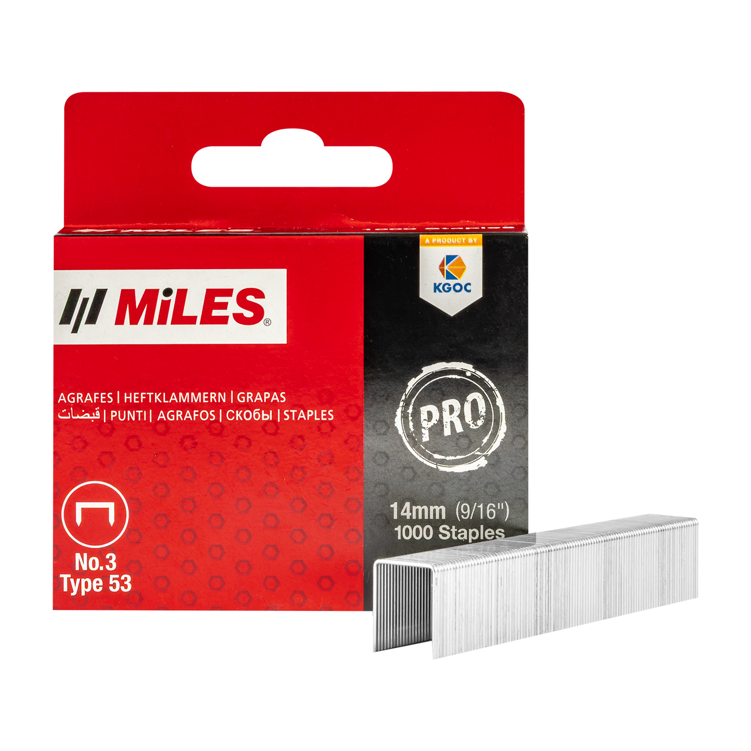 Galv Staples 22g Jt21 14mm X 1000pcs Miles No3