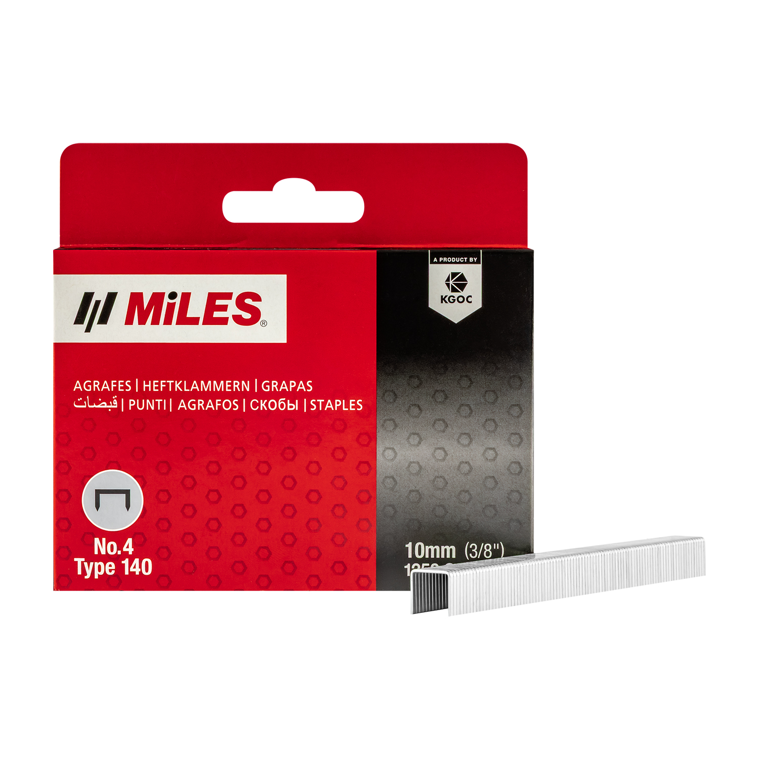 Galv Staples 18g T50 10mm X 1250pcs Miles No4