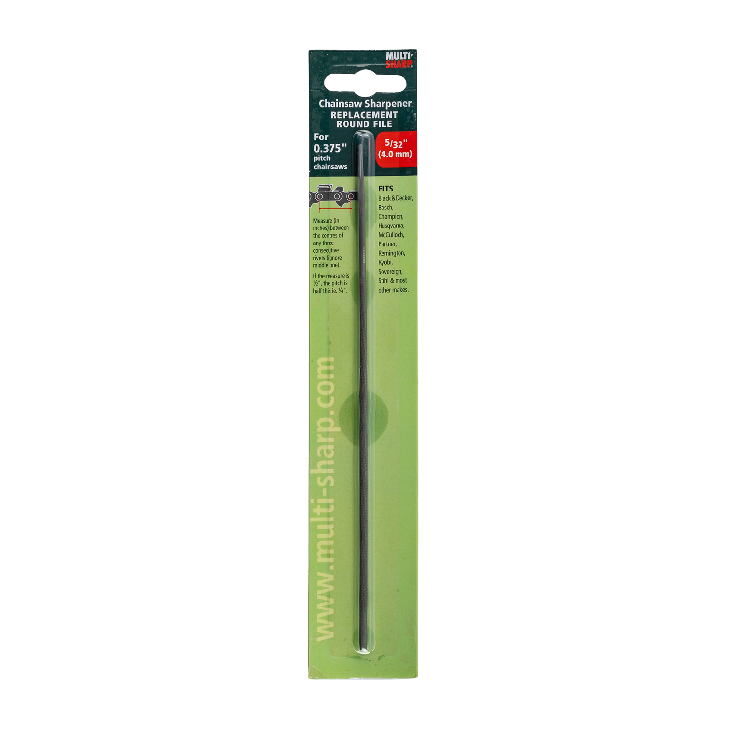 Multi-Sharp Replacement Round File 5/32' for MS1702E Chainsaw Sharpener
