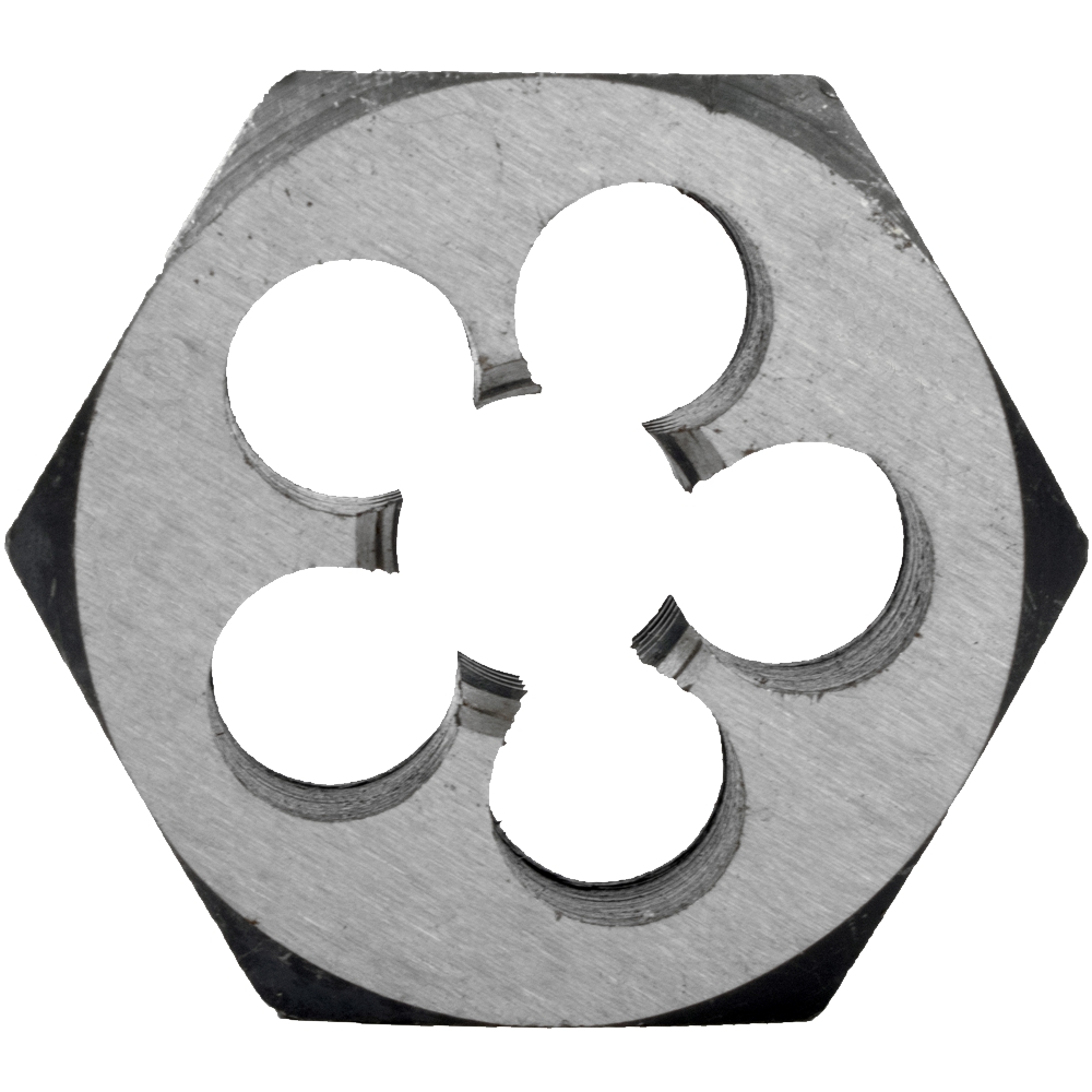 HSS Hex Die M5 x 0.80mm 1 Inch 3 Flute