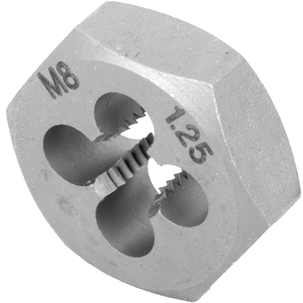 Die Carb.steel 8x1.25mm Carded