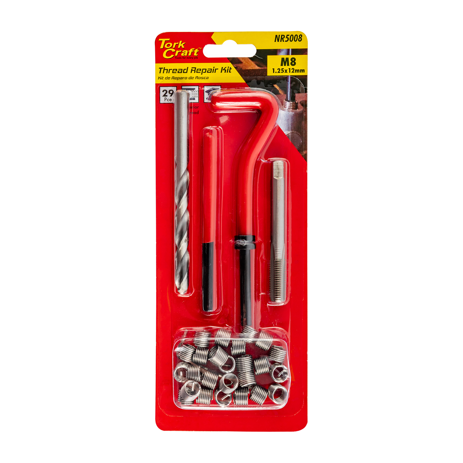 Thread Repair Kit 29pc M8 X 1.25 X 1.5d Internal Thread Carded